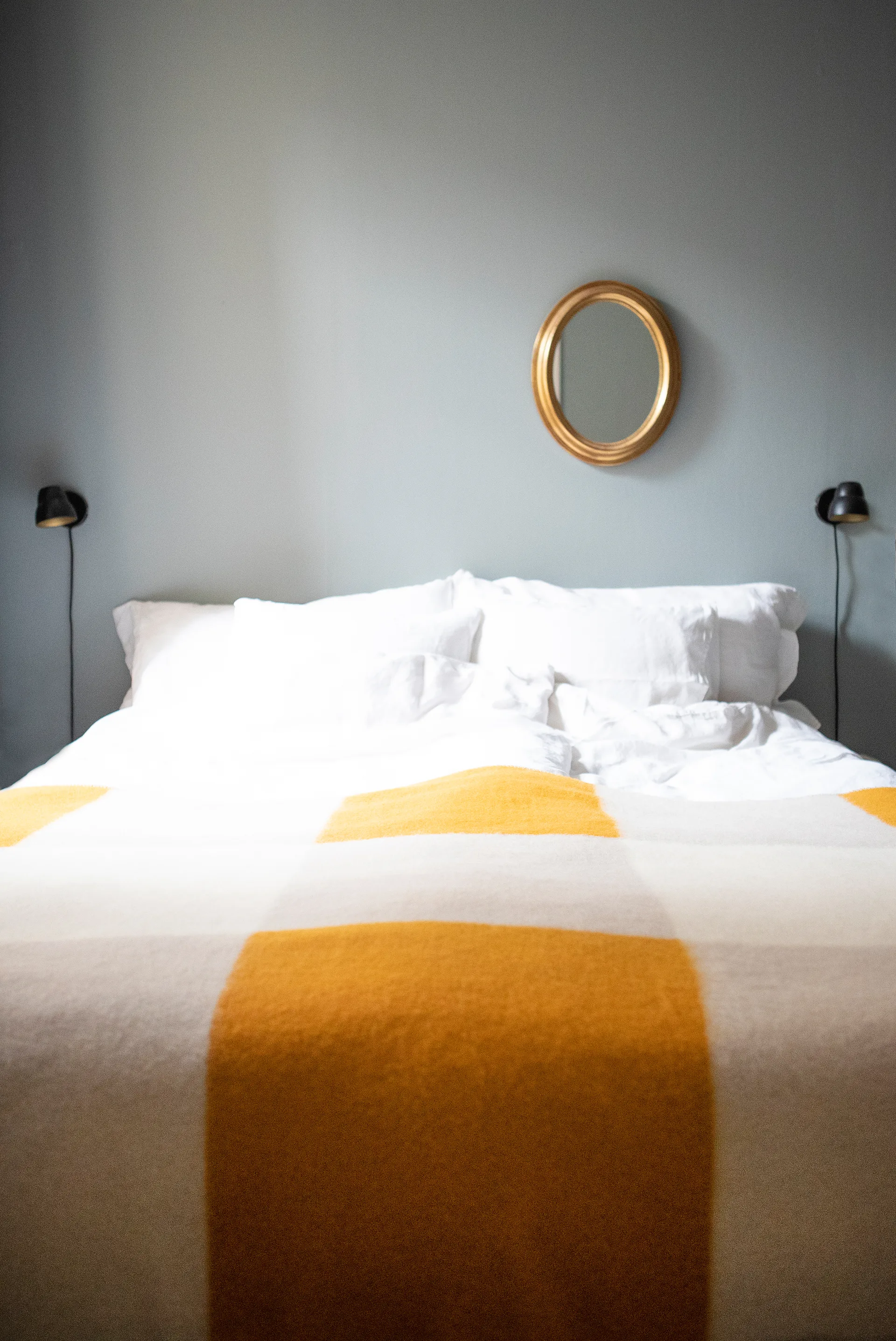 Manta de lana Pop 130x200 cm, amarillo Brita Sweden