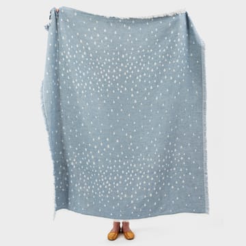 Manta de lana Raining 130x170 cm - Sky - Brita Sweden