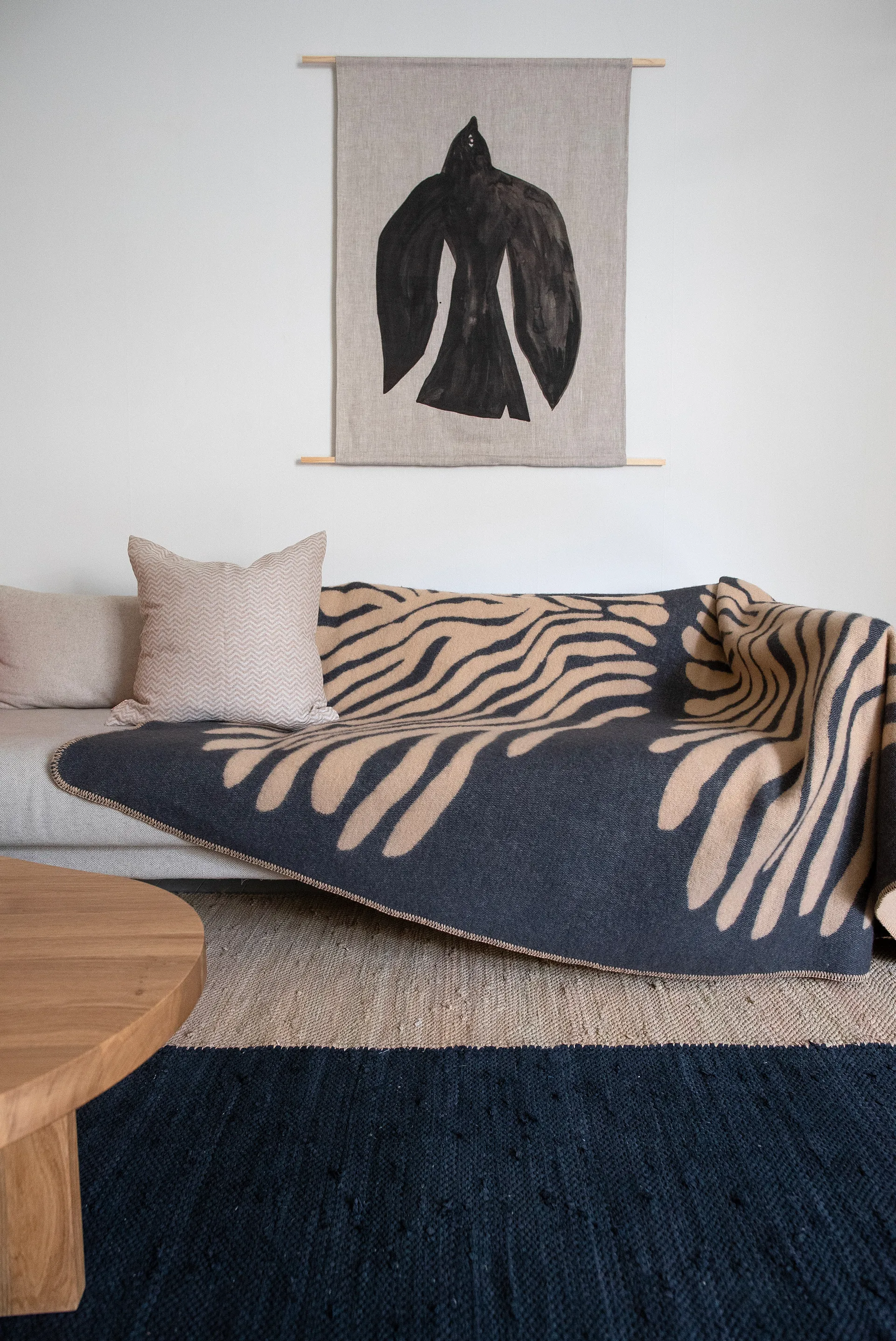 Manta Pine, Sand, 180x130 cm Brita Sweden