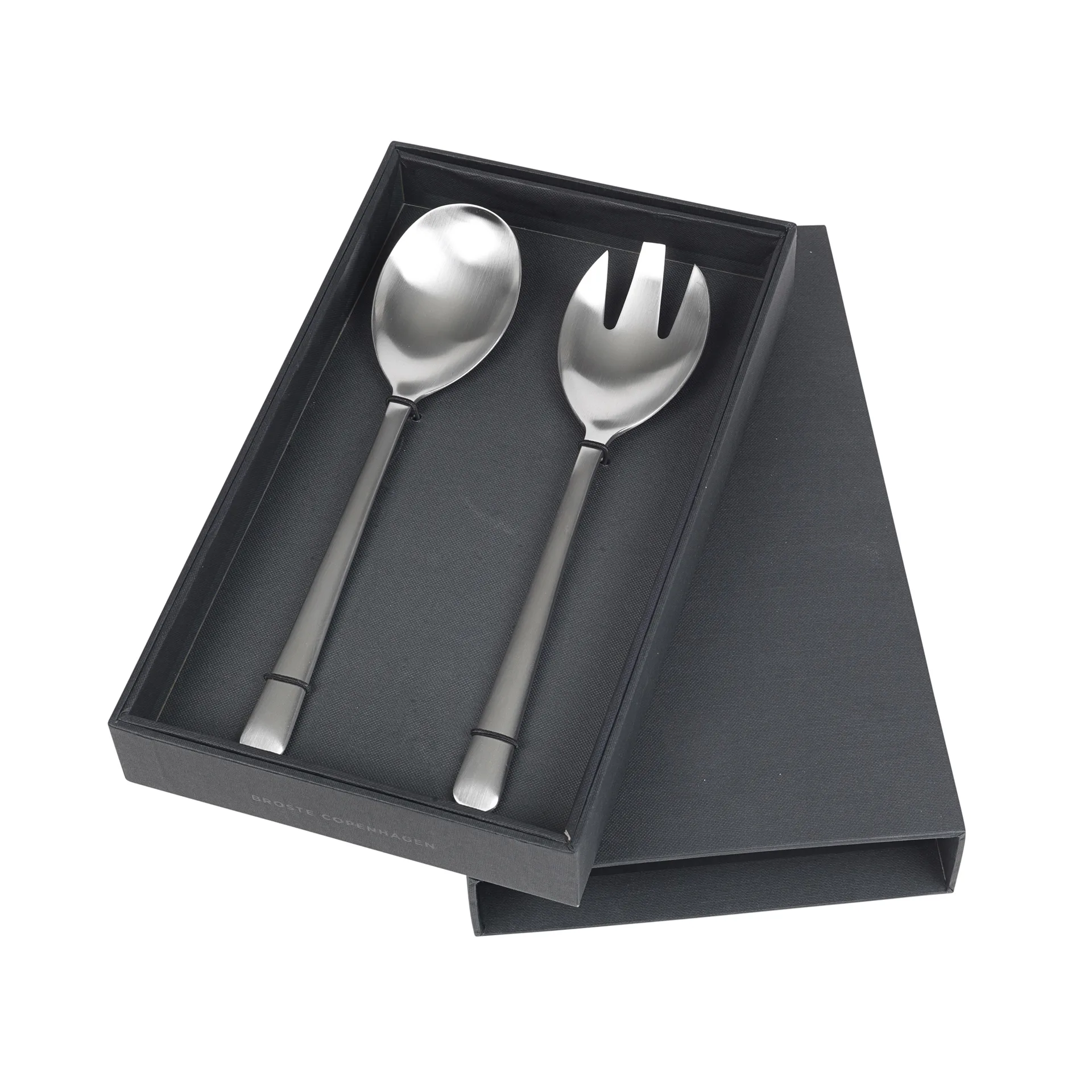 2 Cubiertos de ensalada Hune, Brushed satin Broste Copenhagen
