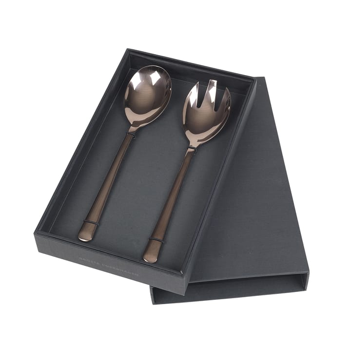 2 Cubiertos de ensalada Hune - titanium espresso - Broste Copenhagen
