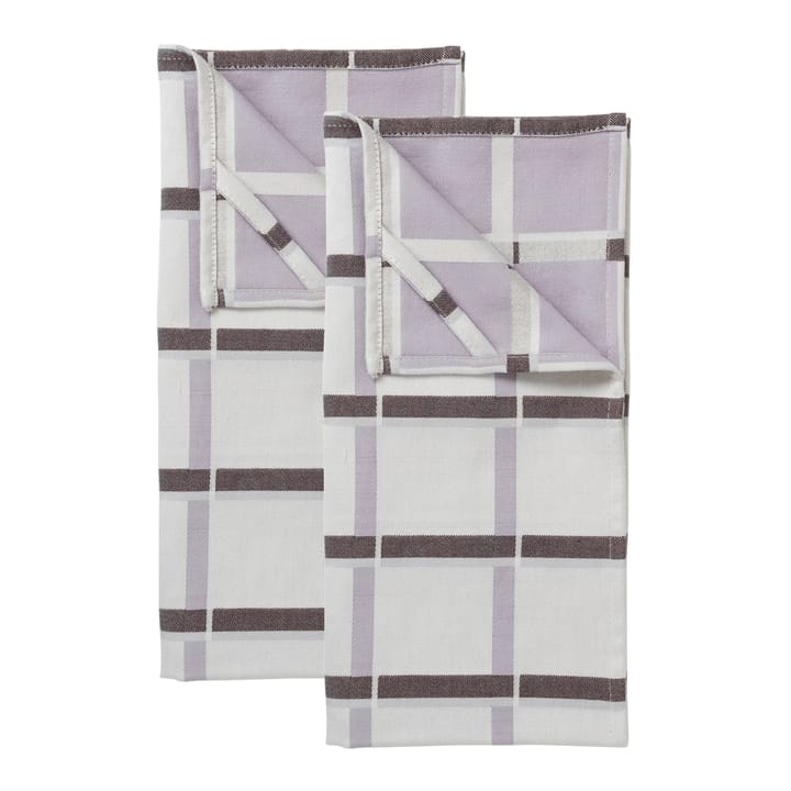 2 Paños de cocina Zappa, Rainy day-orchid hush-puce Broste Copenhagen