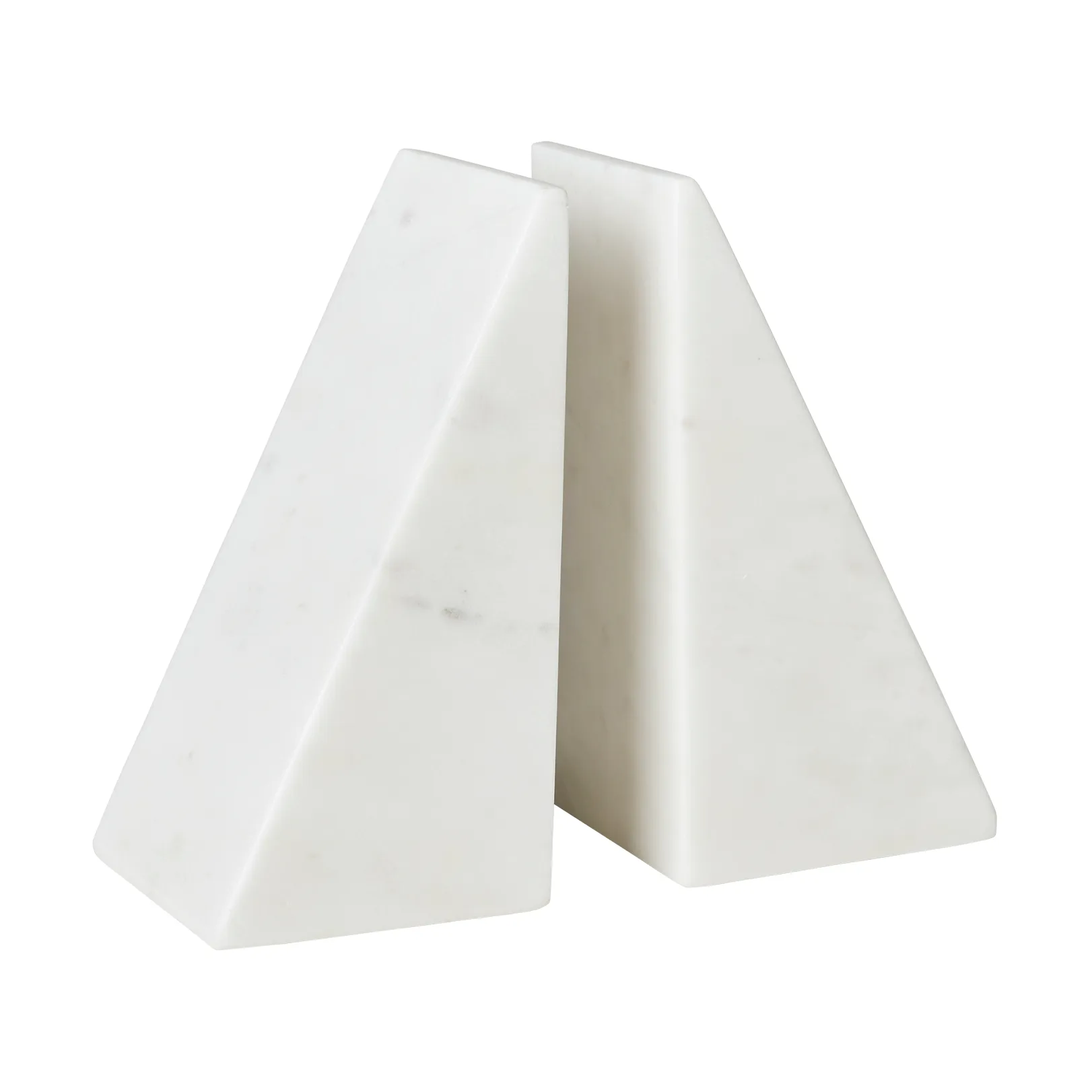 2 Soportes para libros Jarl, White marble Broste Copenhagen