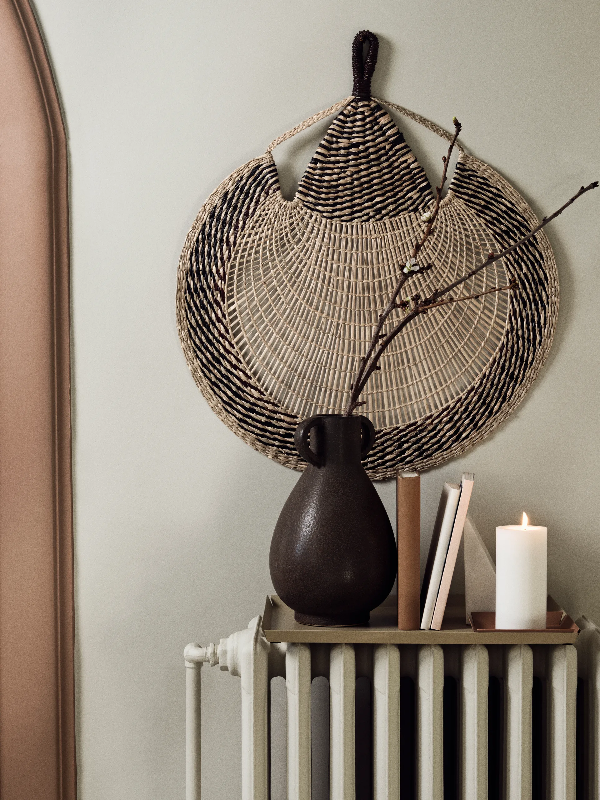 2 Soportes para libros Jarl, White marble Broste Copenhagen