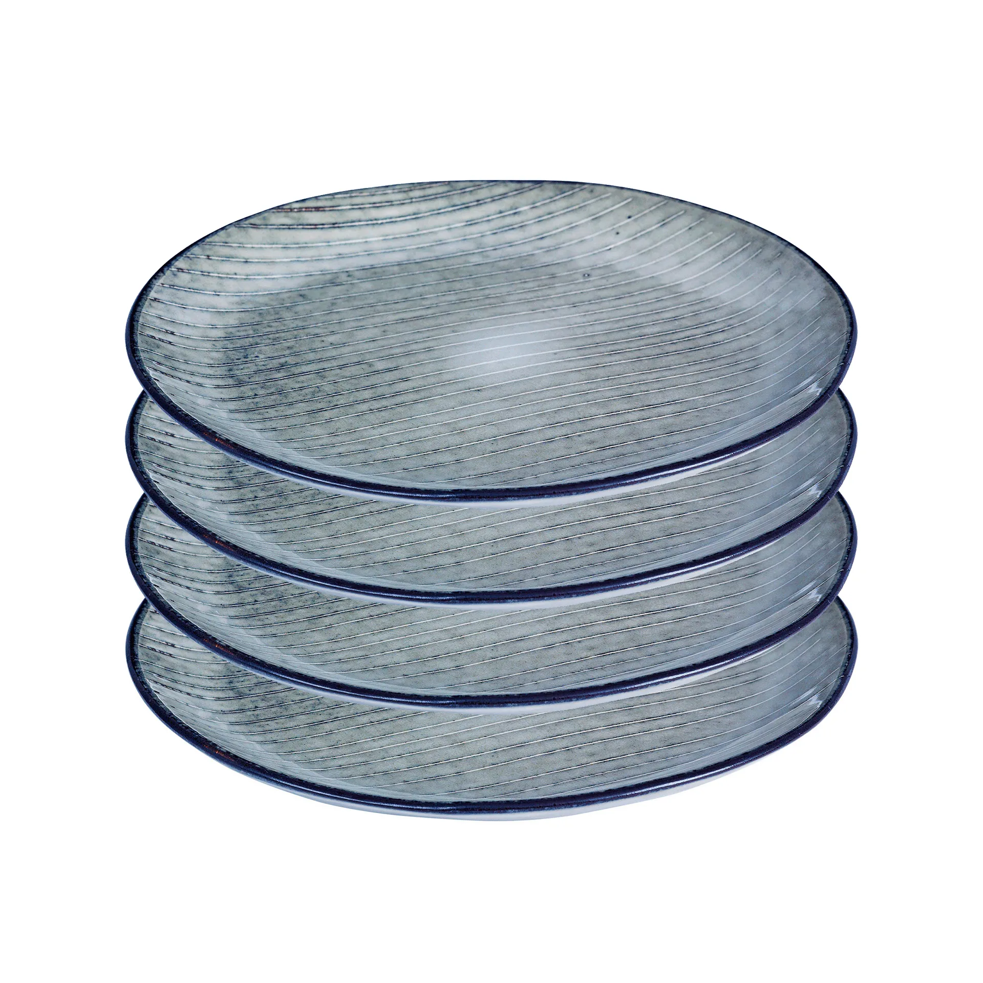 4 Platos Nordic Sea Ø 20 cm,  Broste Copenhagen