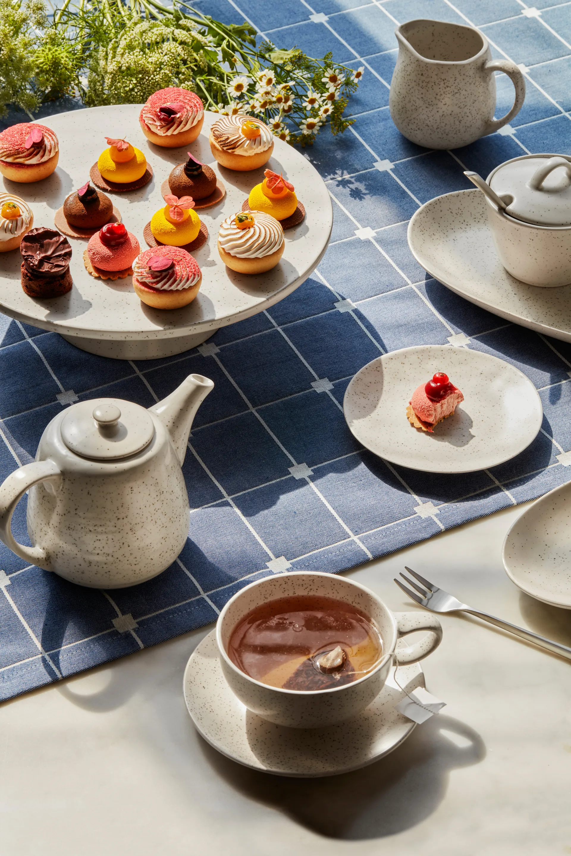 4 Tenedores para tarta Hune, Brushed satin Broste Copenhagen