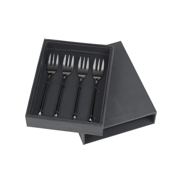 4 Tenedores para tarta Hune - titanium mat black - Broste Copenhagen