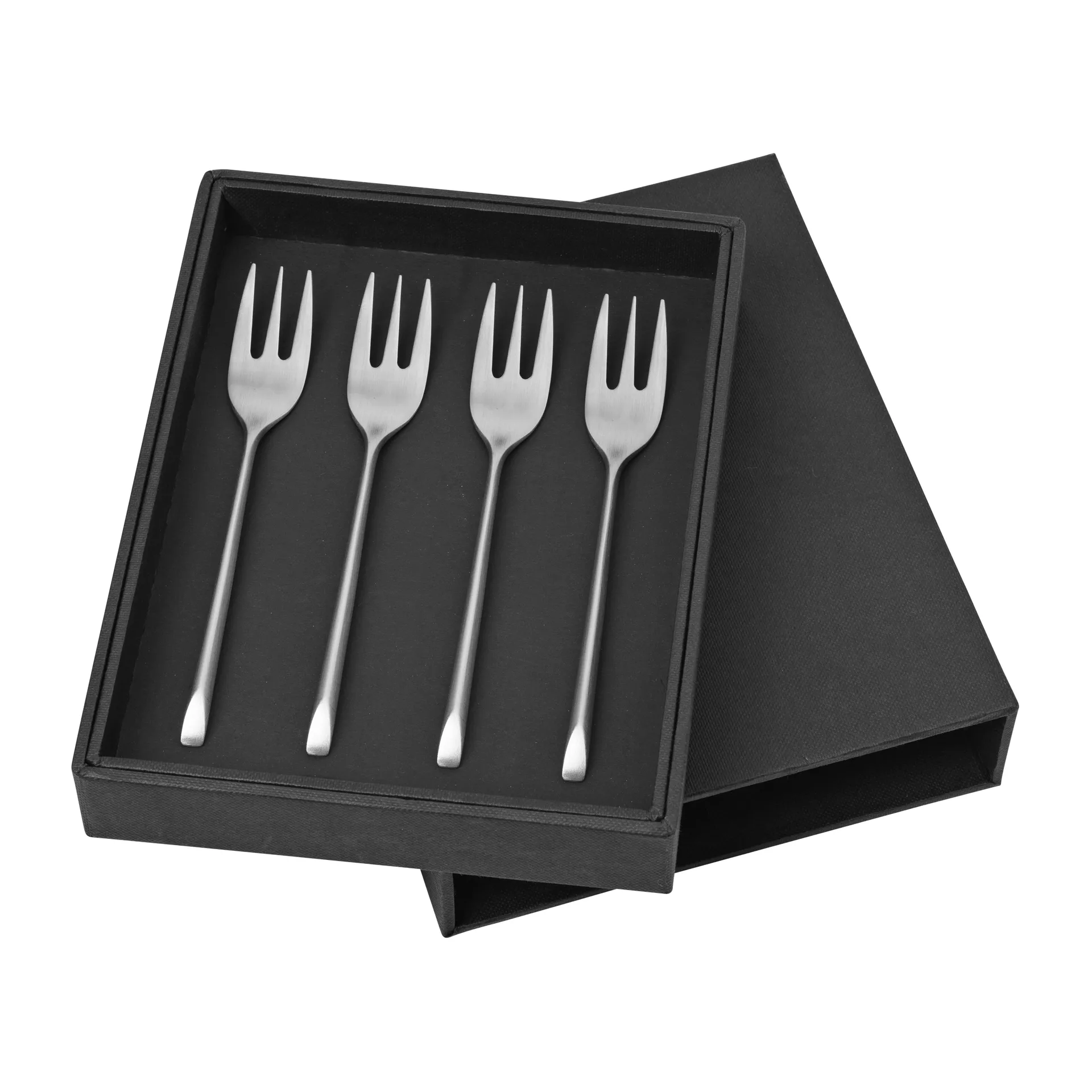 4 Tenedores para tarta Sletten, Flana satin forged Broste Copenhagen