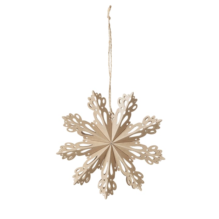 Adorno de navidad Snowflake natural - Ø15 cm - Broste Copenhagen