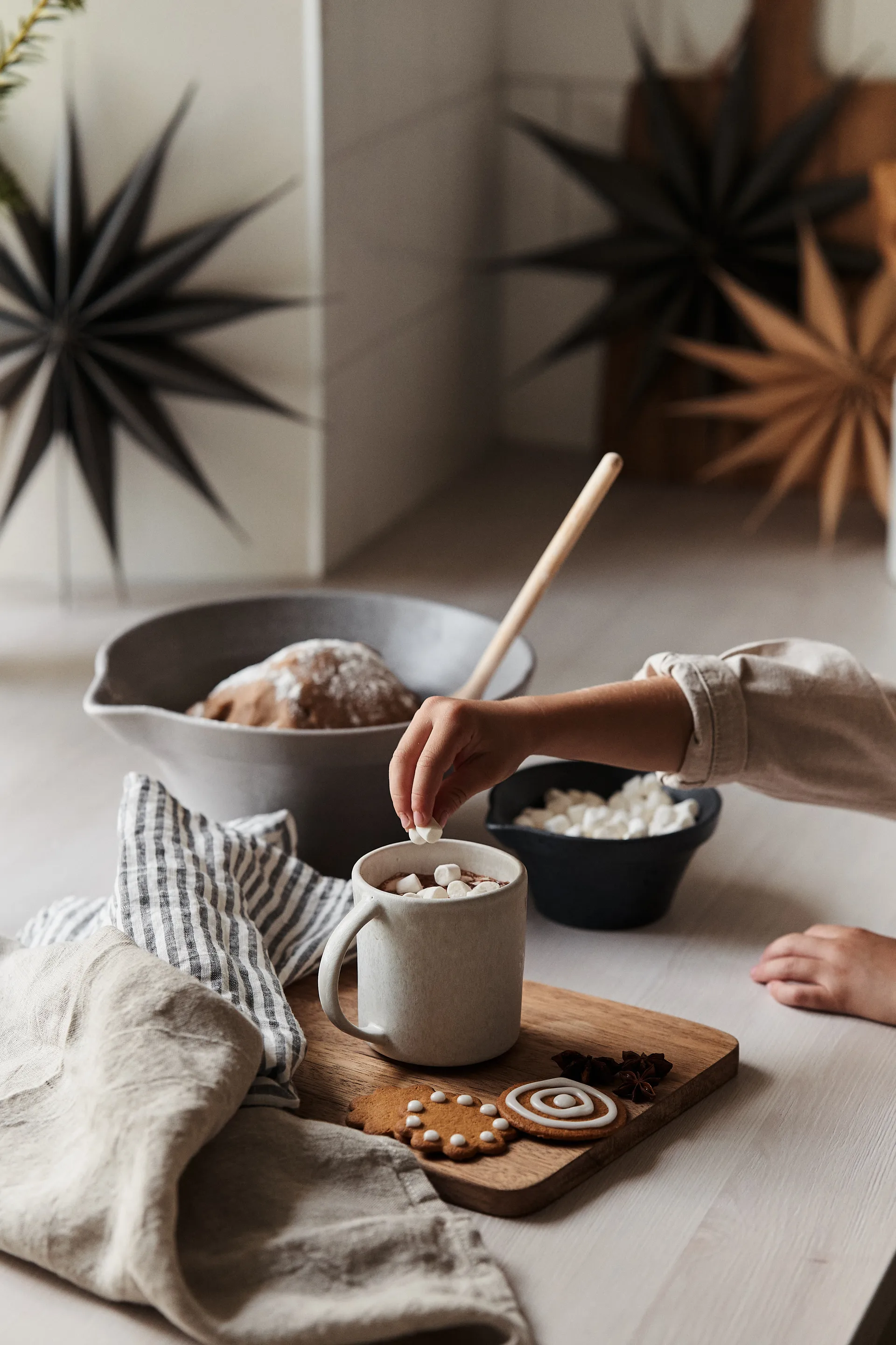 Adorno de navidad Venok Estrella Ø30 cm, Natural Broste Copenhagen