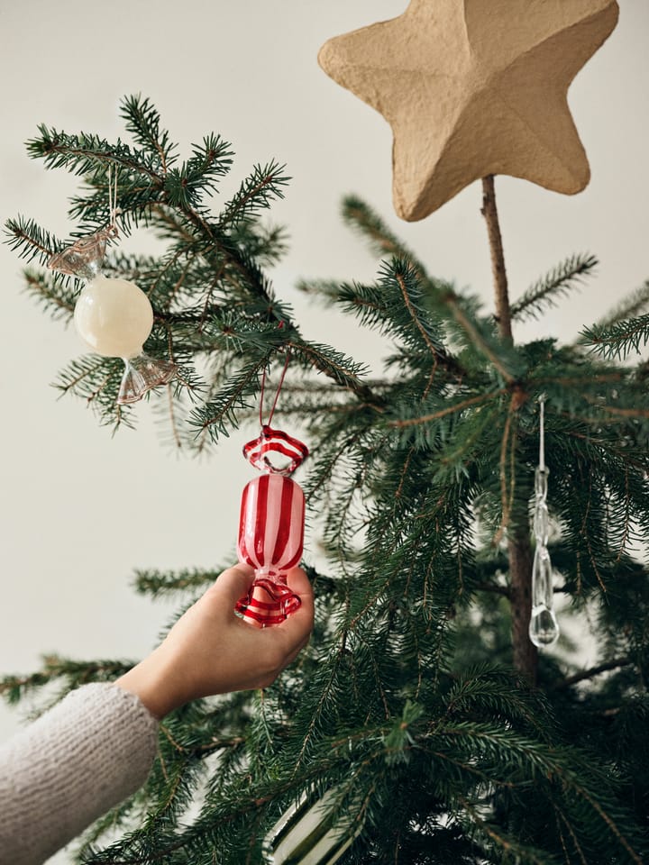 Adorno navideño Candy vidrio 2 piezas, Dusty pink Broste Copenhagen