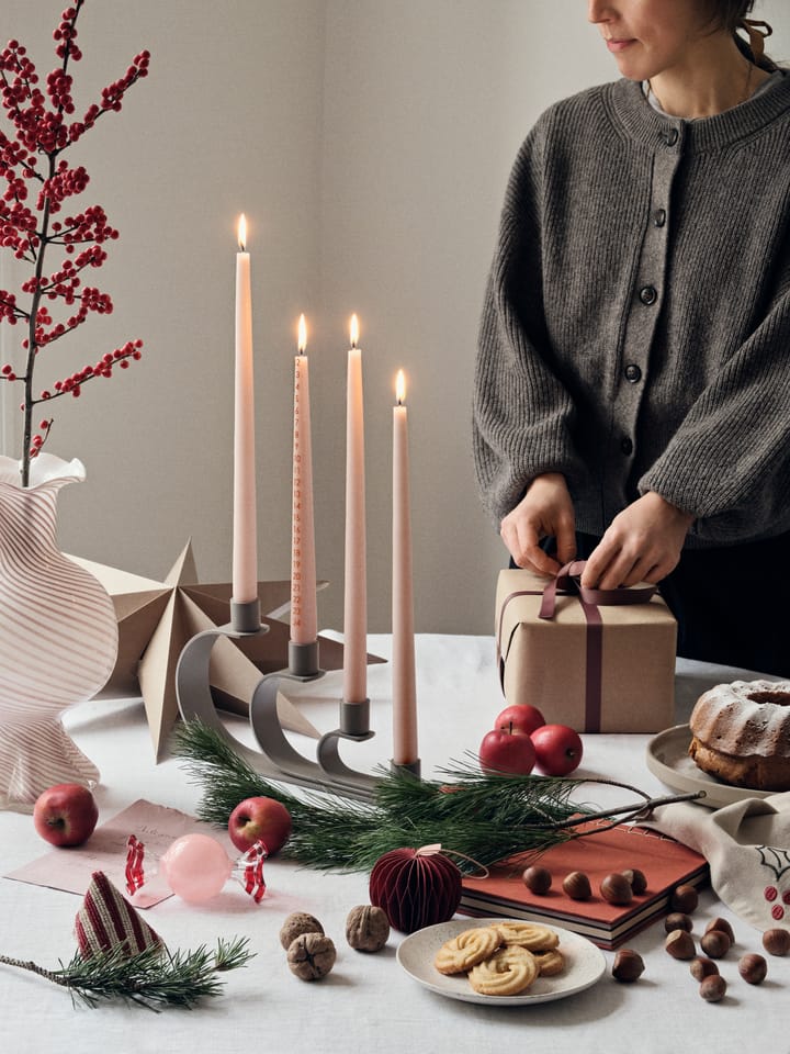 Adorno navideño Candy vidrio 2 piezas, Dusty pink Broste Copenhagen