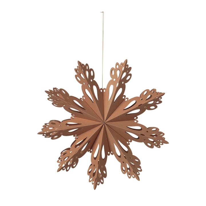 Adorno navideño Snowflake Indian tan - Ø30 cm - Broste Copenhagen