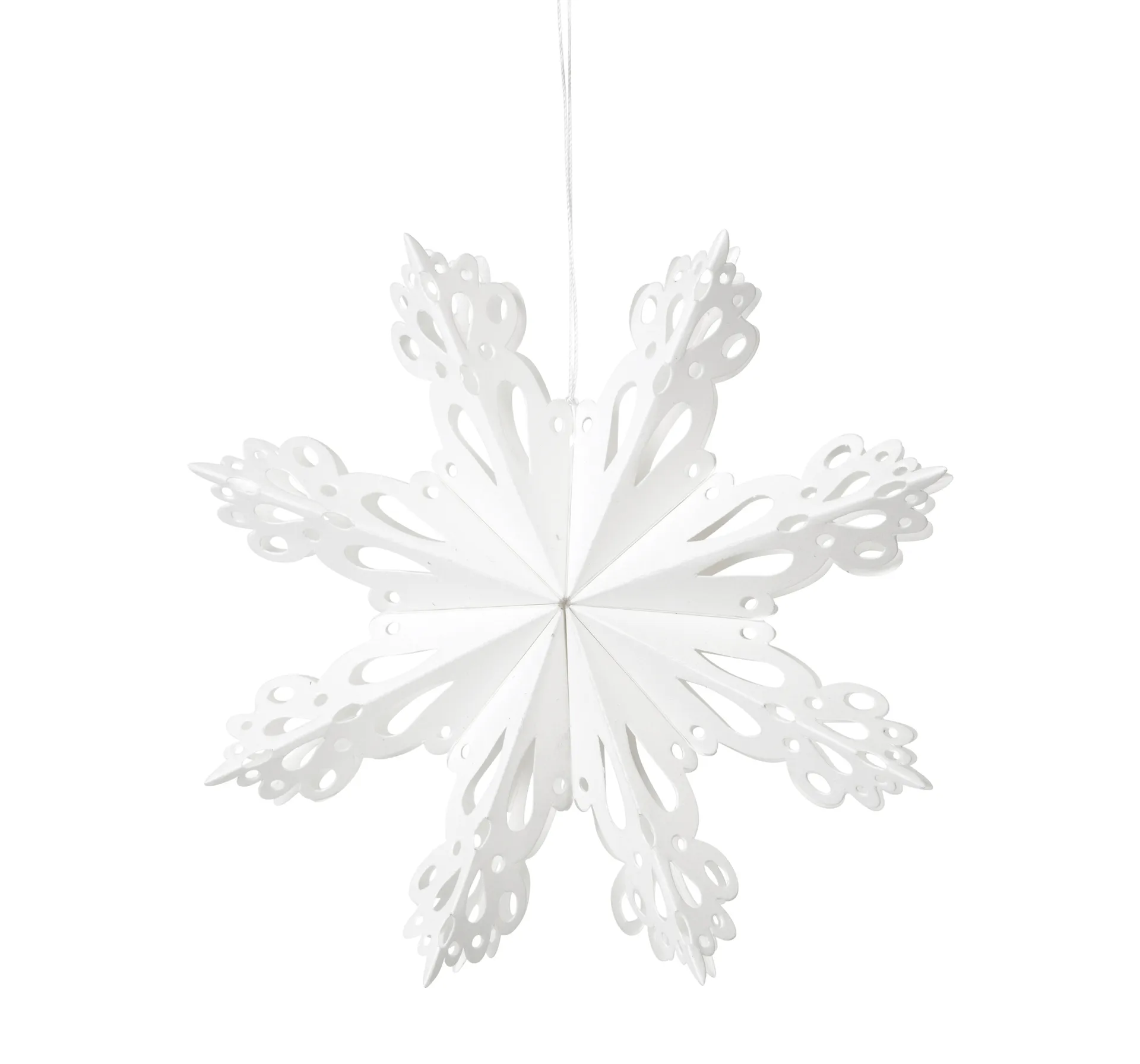 Adorno navideño Snowflake White, Ø15 cm Broste Copenhagen