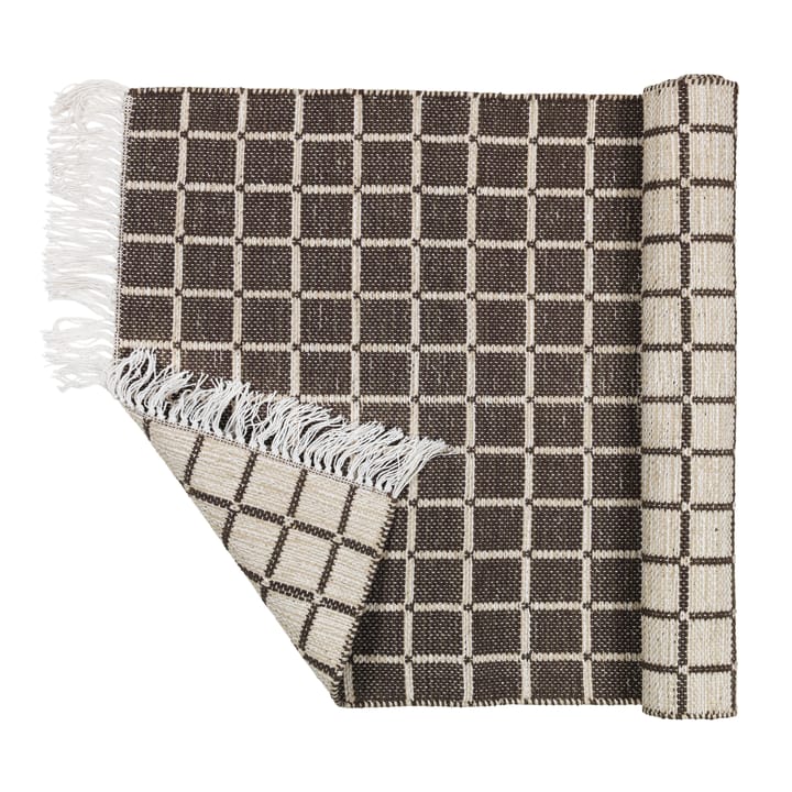 Alfombra de algodón Henny 140x200 cm, Light grey-aubergine Broste Copenhagen
