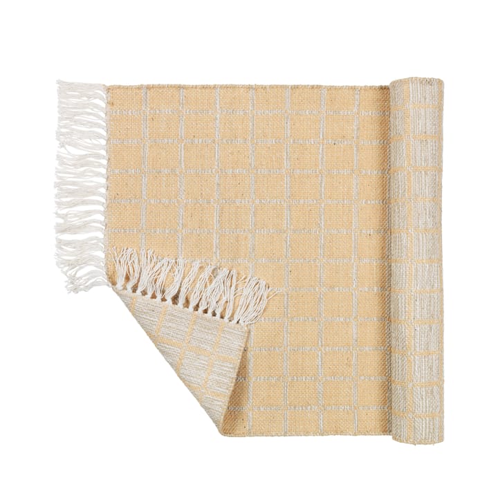 Alfombra de algodón Henny 70x140 cm, Light grey-yellow Broste Copenhagen