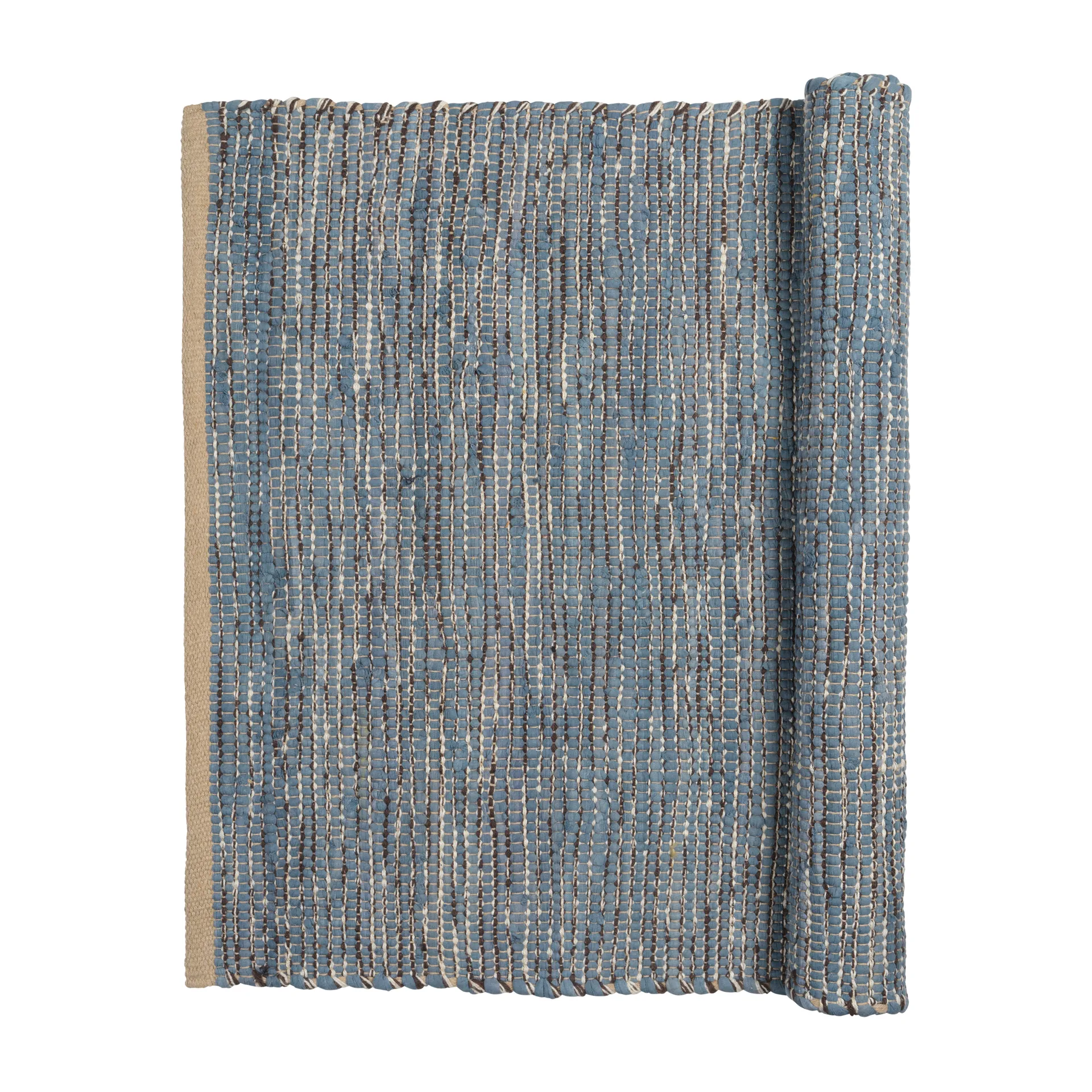 Alfombra de algodón Magda 60x90 cm, Flint stone blue Broste Copenhagen