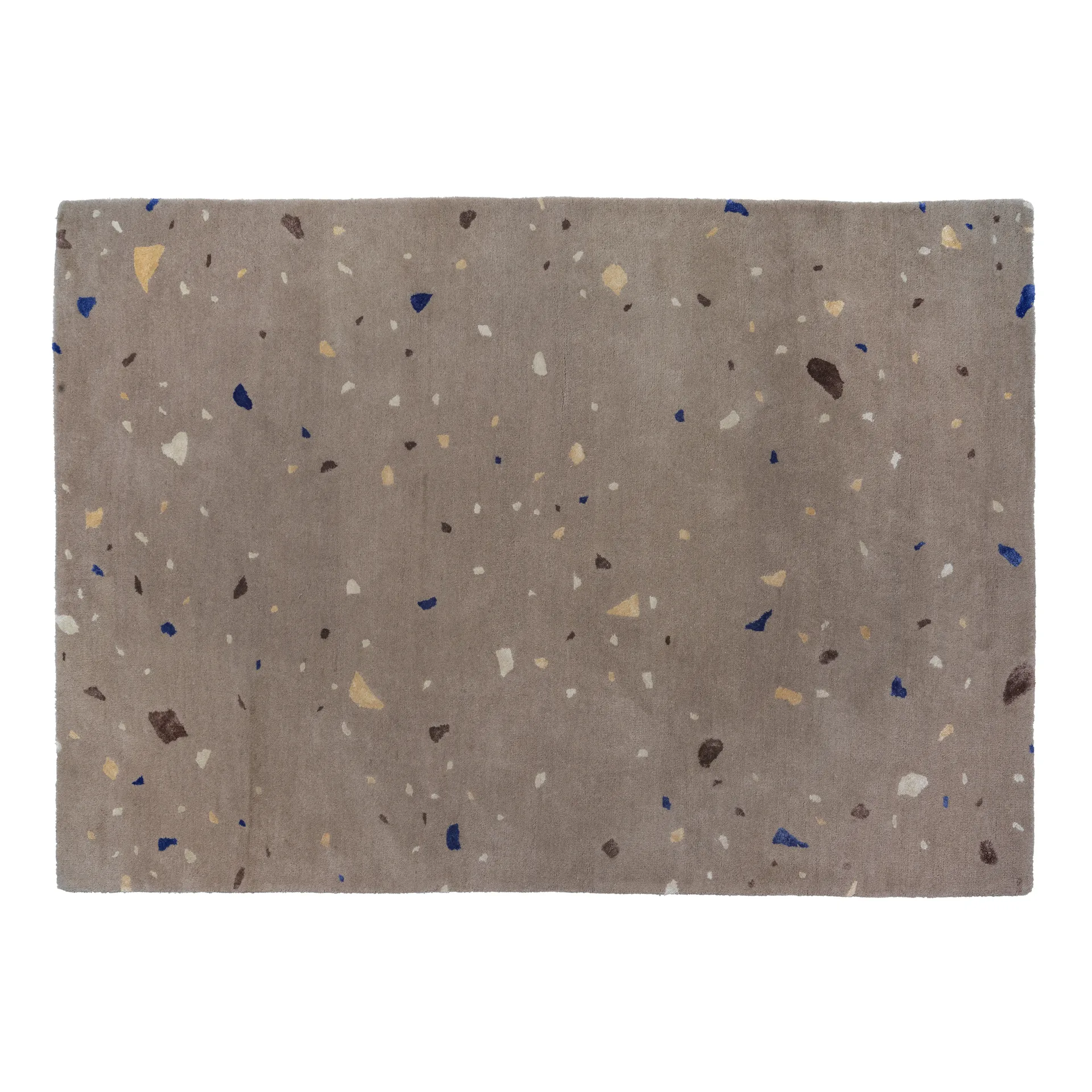 Alfombra de lana Terrazzo 140x200 cm, Carafe brown-blue spot Broste Copenhagen