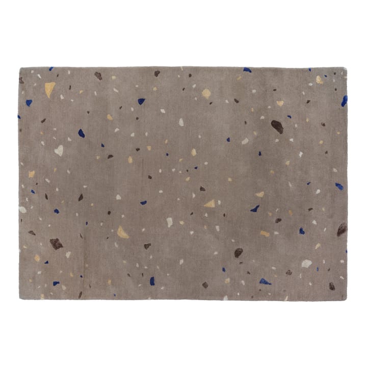 Alfombra de lana Terrazzo 140x200 cm - Carafe brown-blue spot - Broste Copenhagen