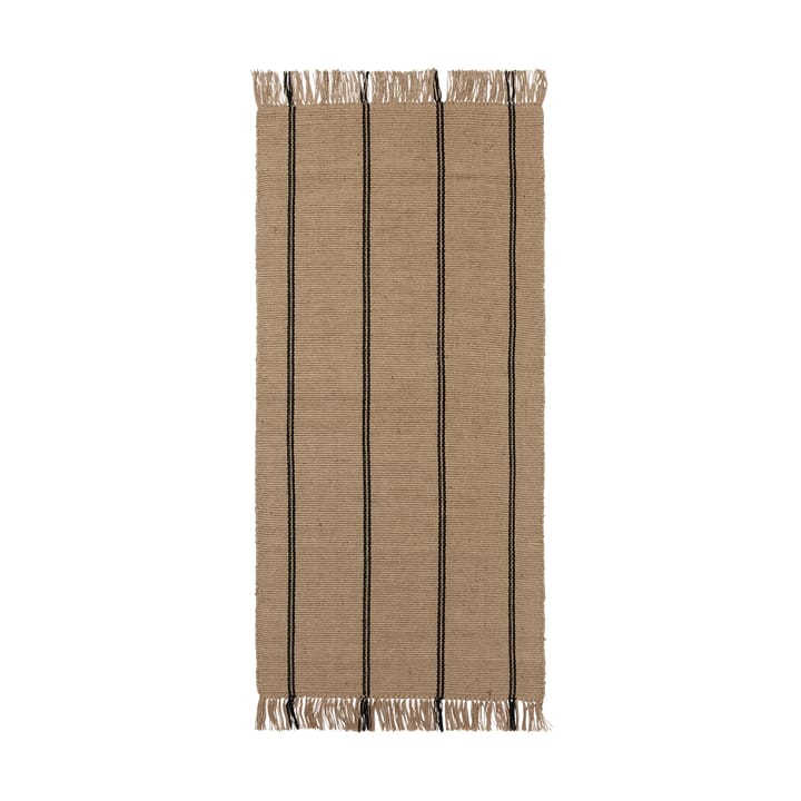 Alfombra de pasillo Yuki - Black-natural, 70x140 cm - Broste Copenhagen