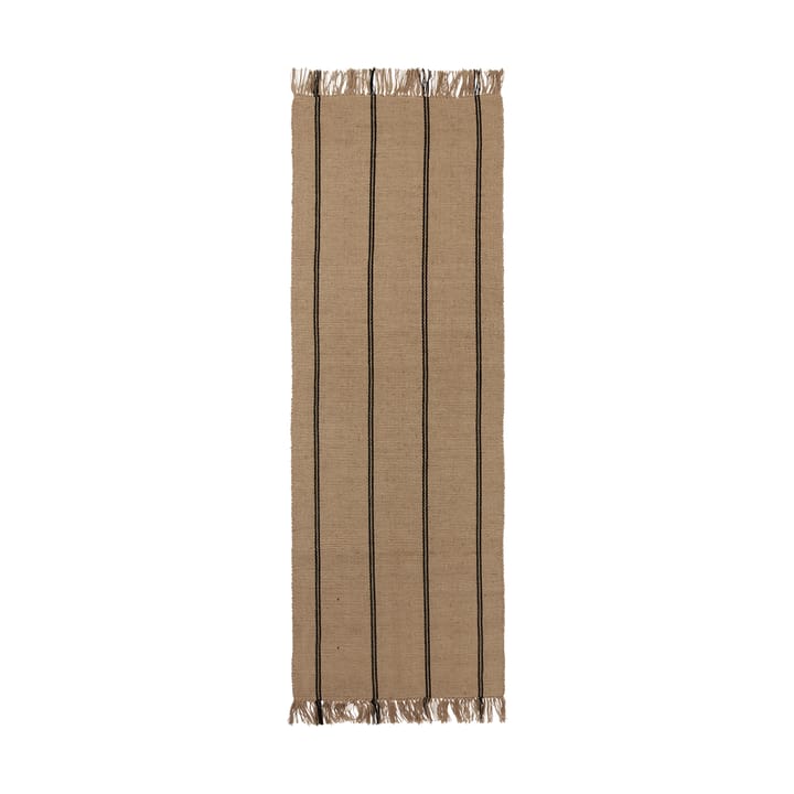 Alfombra de pasillo Yuki - Black-natural, 70x200 cm - Broste Copenhagen