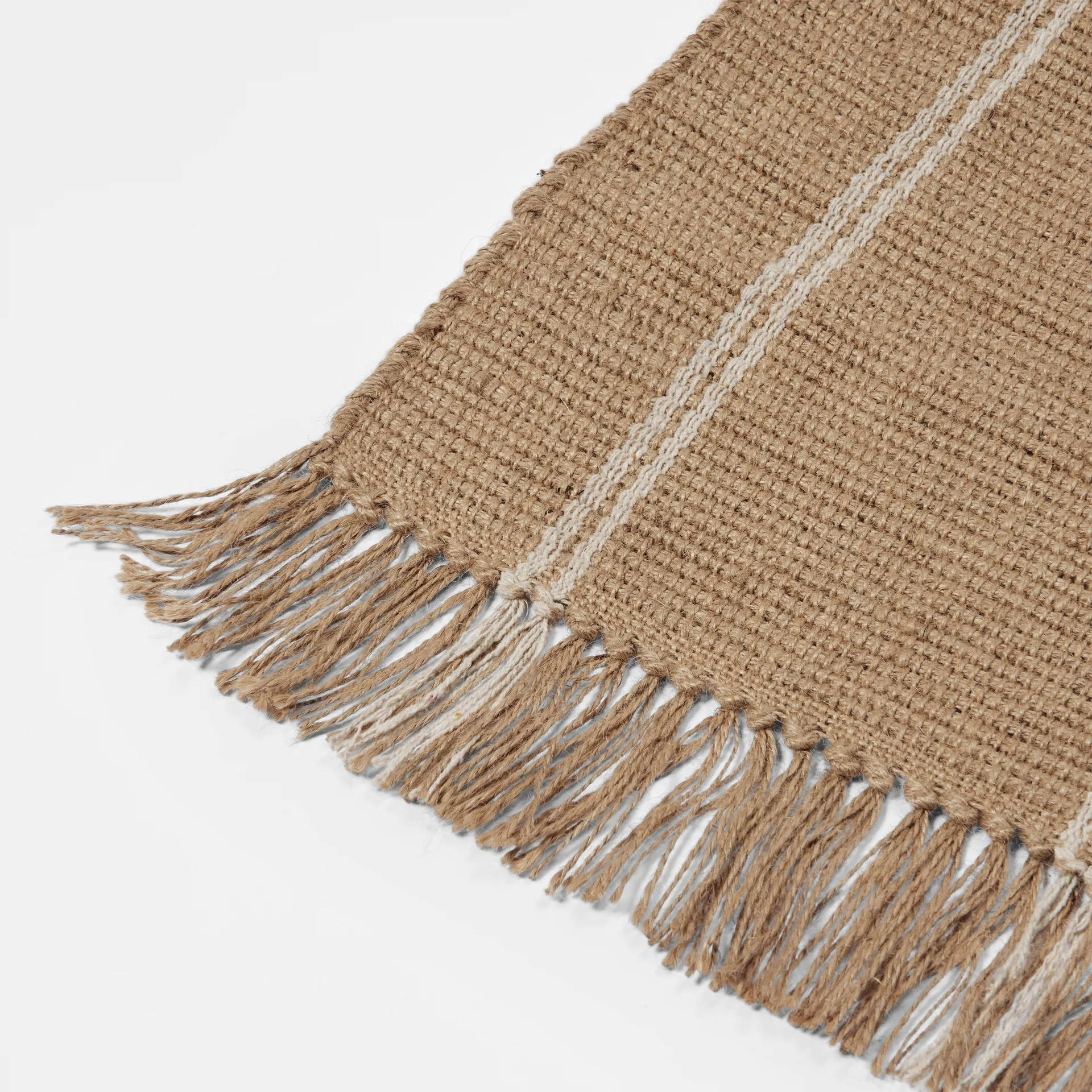 Alfombra de pasillo Yuki, White-natural, 70x140 cm Broste Copenhagen