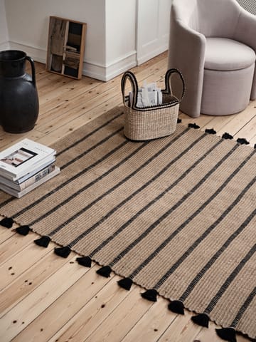 Alfombra Ezra 70x140 cm - Natural-black - Broste Copenhagen