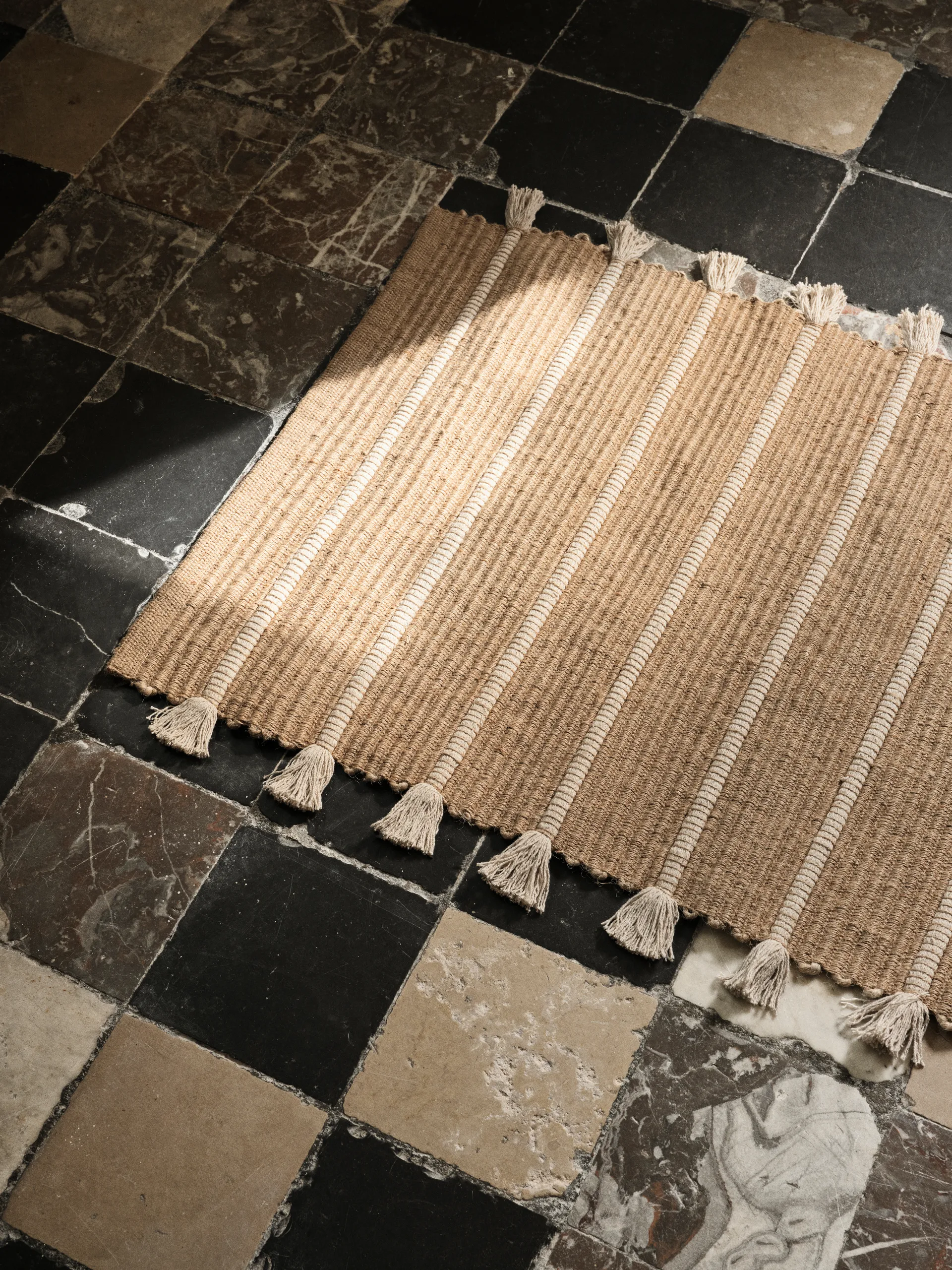 Alfombra Ezra 70x140 cm, Natural-off white Broste Copenhagen