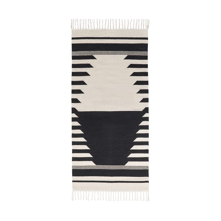 Alfombra Iselin 70x140 cm - Black-off white - Broste Copenhagen