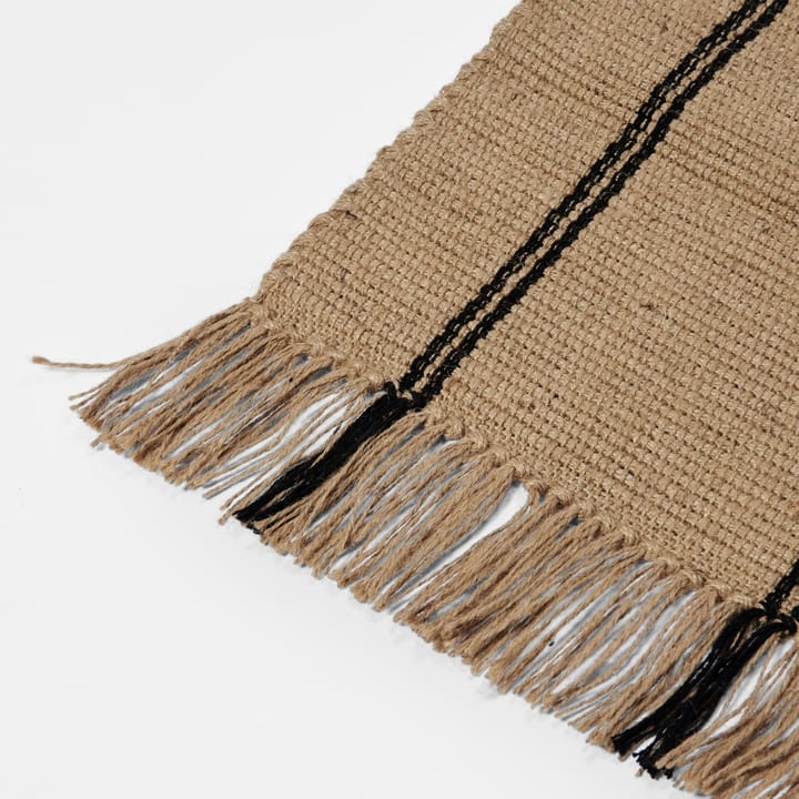 Alfombra Yuki, Black-natural, 140x200 cm Broste Copenhagen