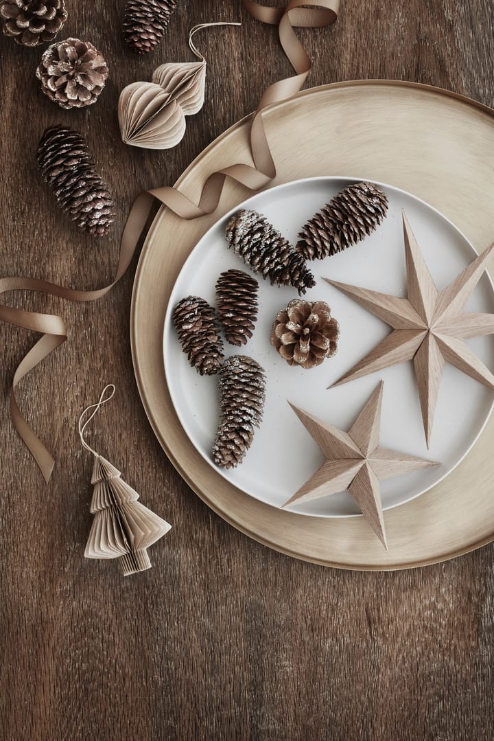Árbol y colgante Christmas mix 2 piezas - Natural brown - Broste Copenhagen
