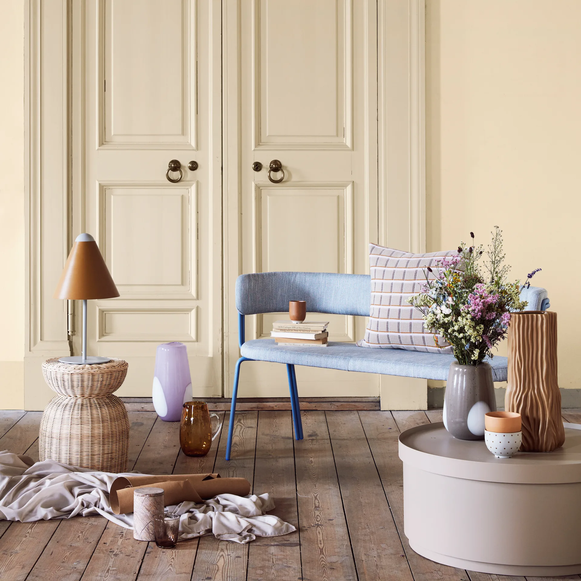 Base para lámpara Gine, Light grey Broste Copenhagen