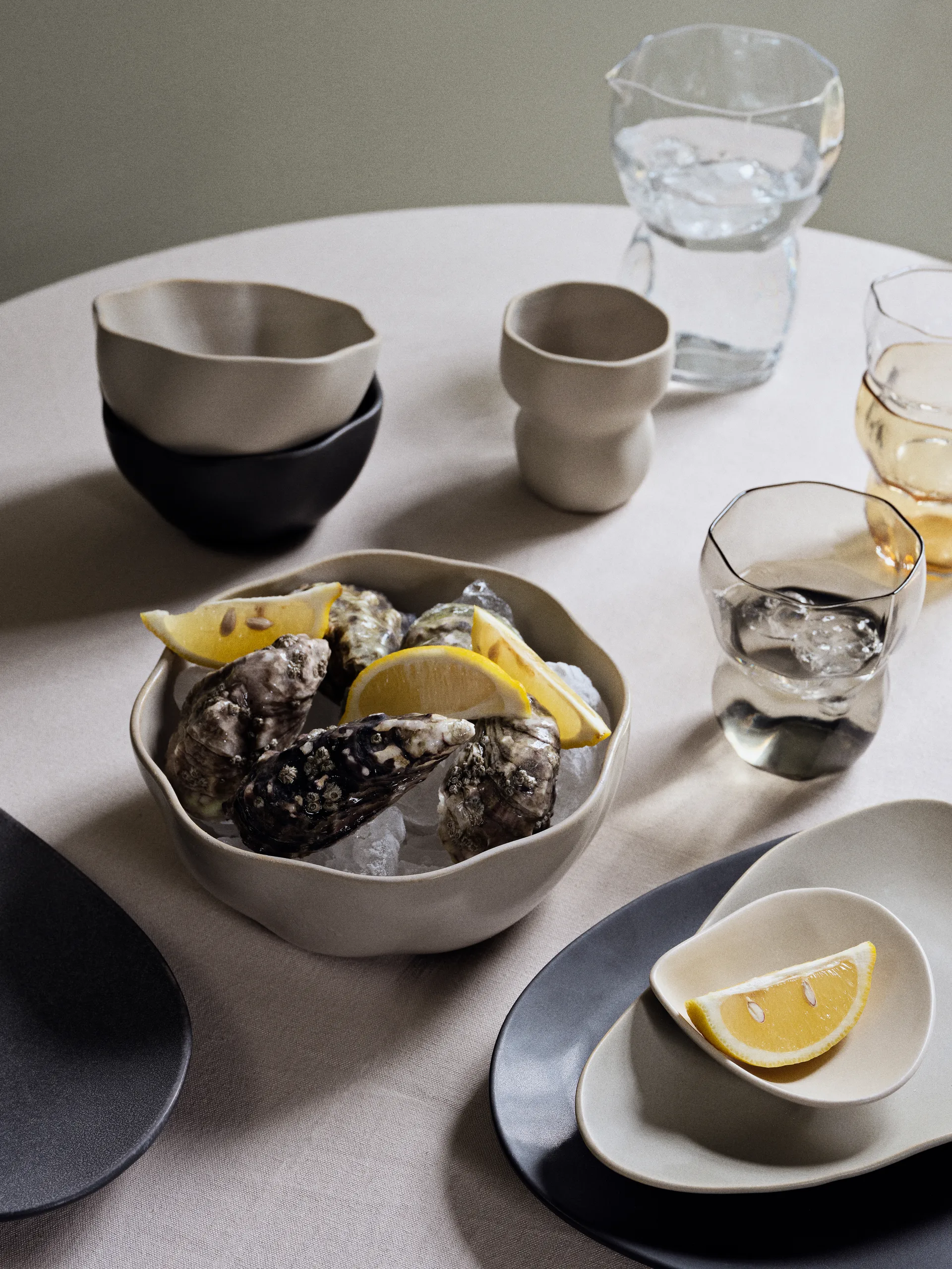 Bol Limfjord Ø14 cm, Dark grey Broste Copenhagen