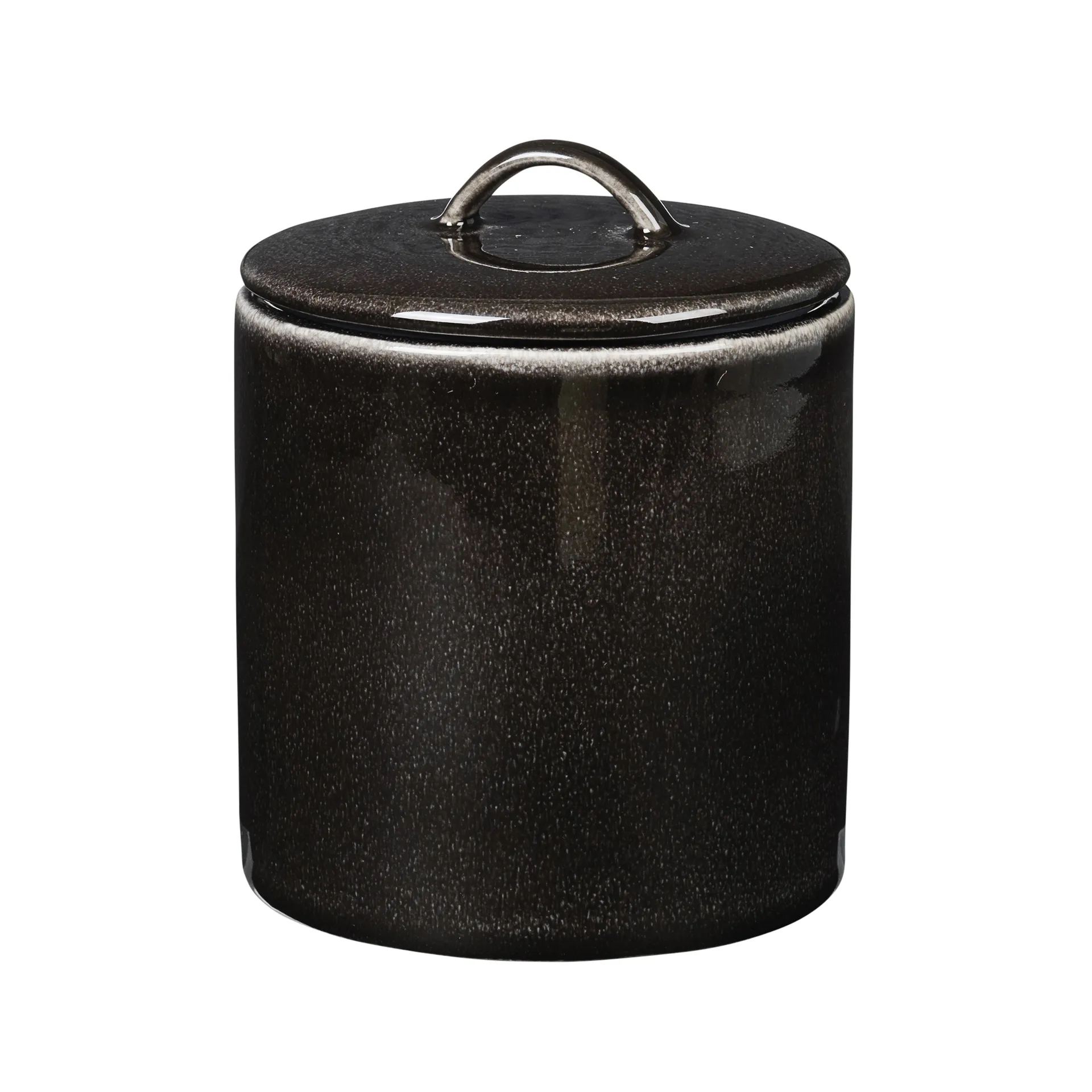 Bote con tapa Nordic Coal, 12 cm Broste Copenhagen