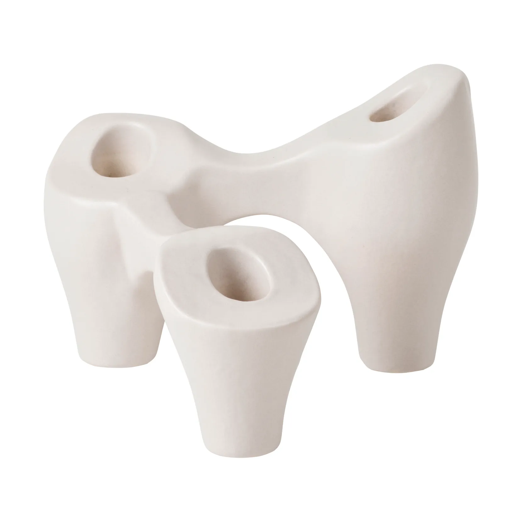 Candelabro Laia 16x14x12 cm, Grey sand Broste Copenhagen