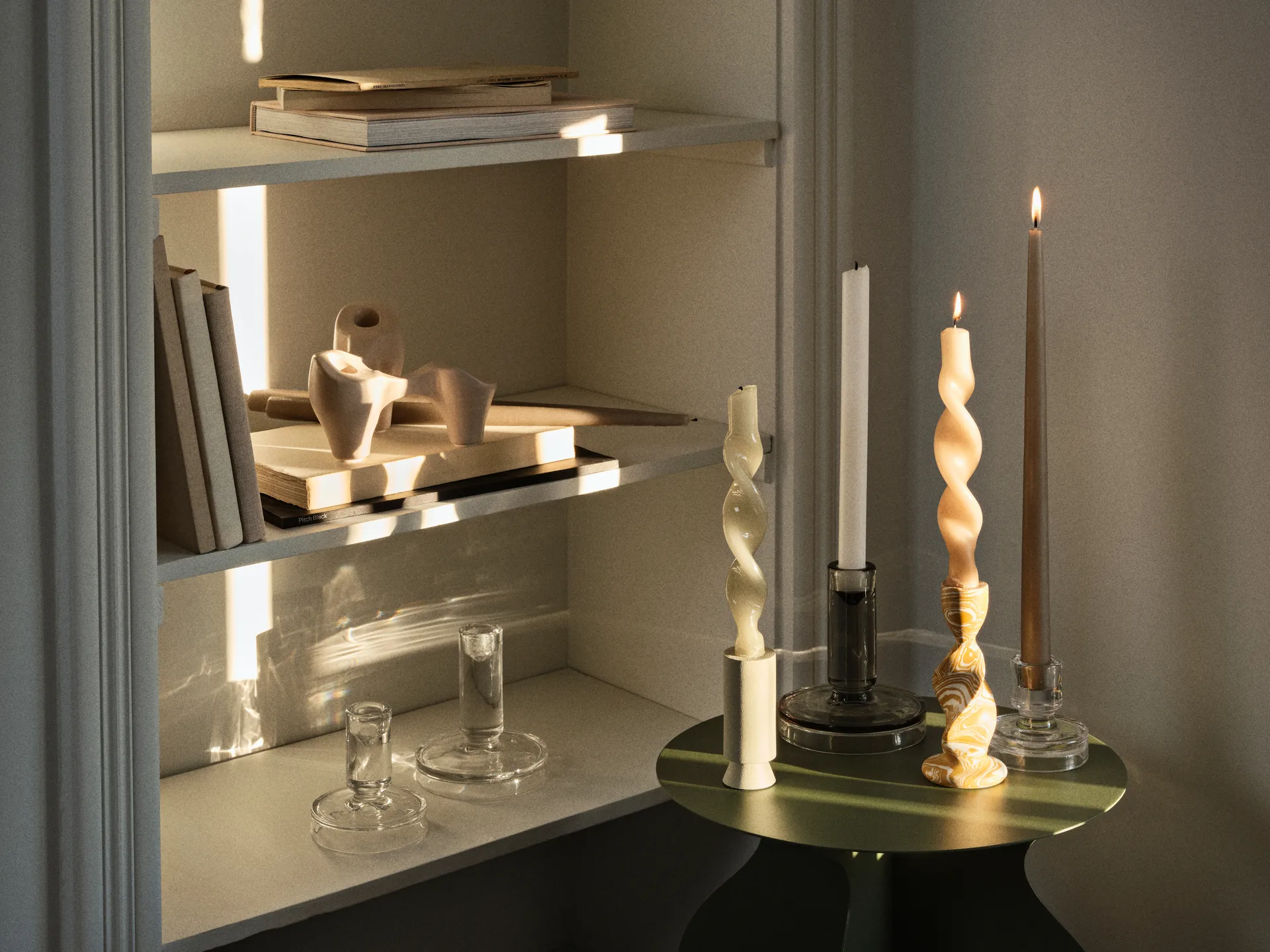 Candelabro Laia 16x14x12 cm, Grey sand Broste Copenhagen