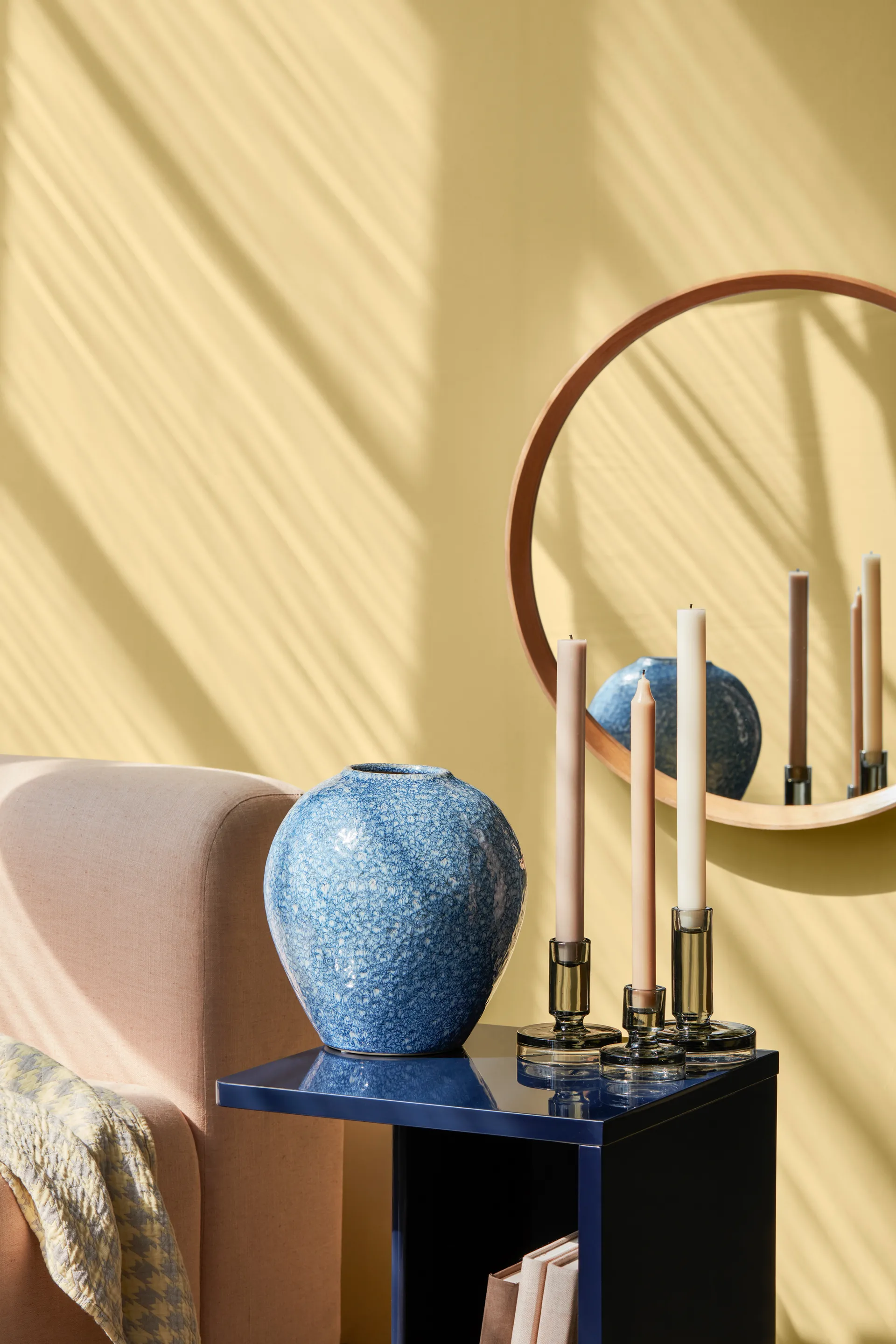 Candelabro Petra smoked pearl dark grey, 11 cm Broste Copenhagen