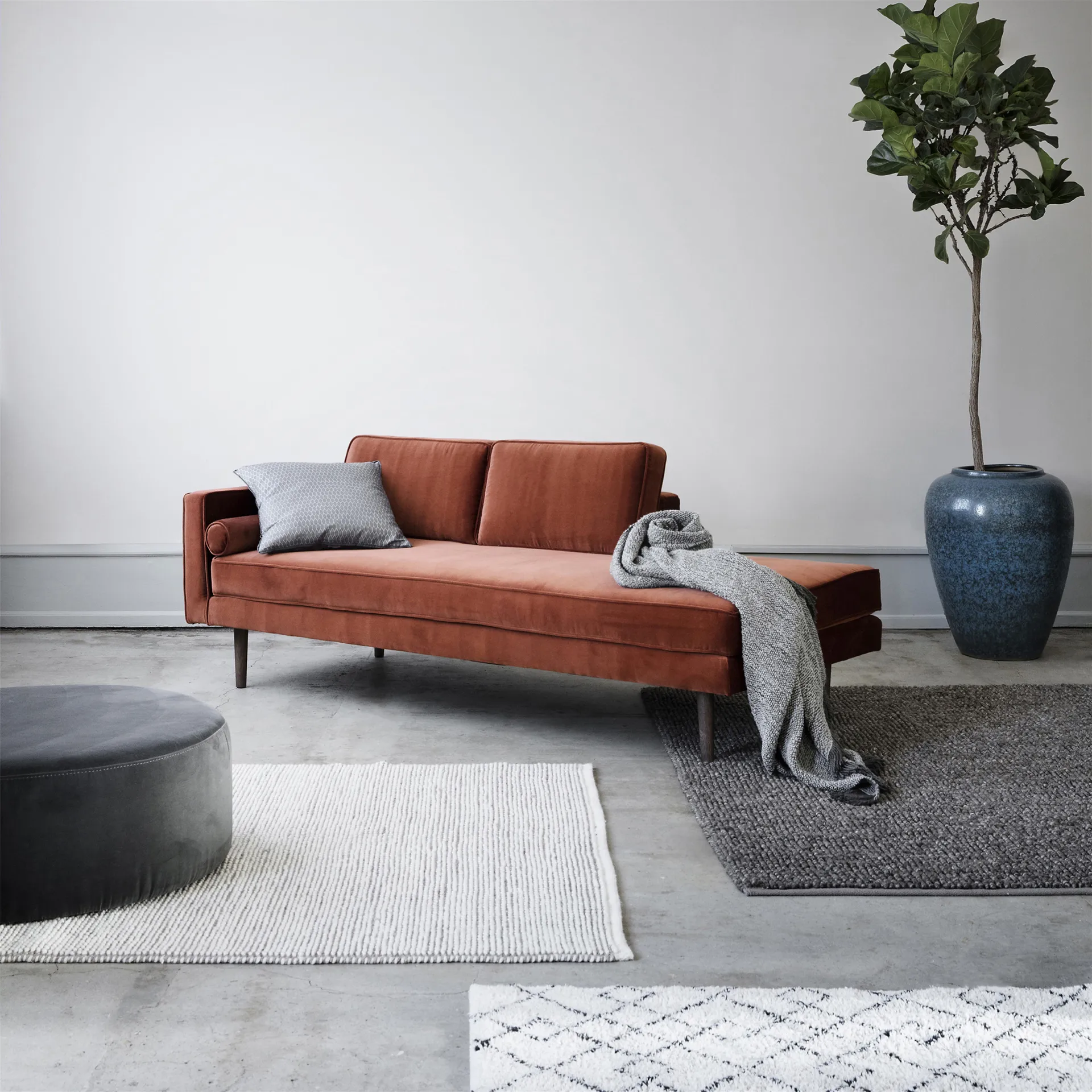 Chaiselongue Wind, Caramel cafe (rojo) Broste Copenhagen