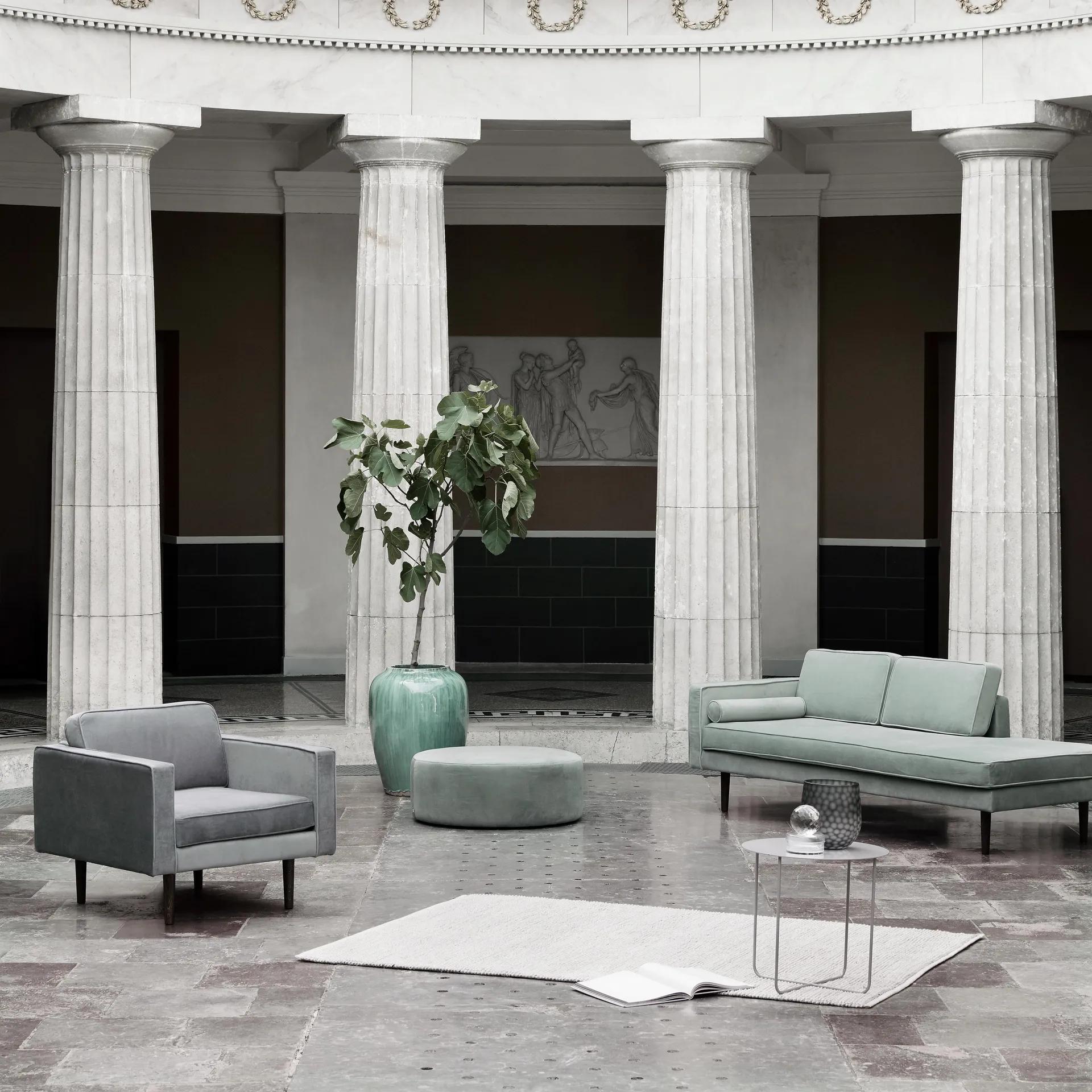 Chaiselongue Wind, Chinos green (verde) Broste Copenhagen