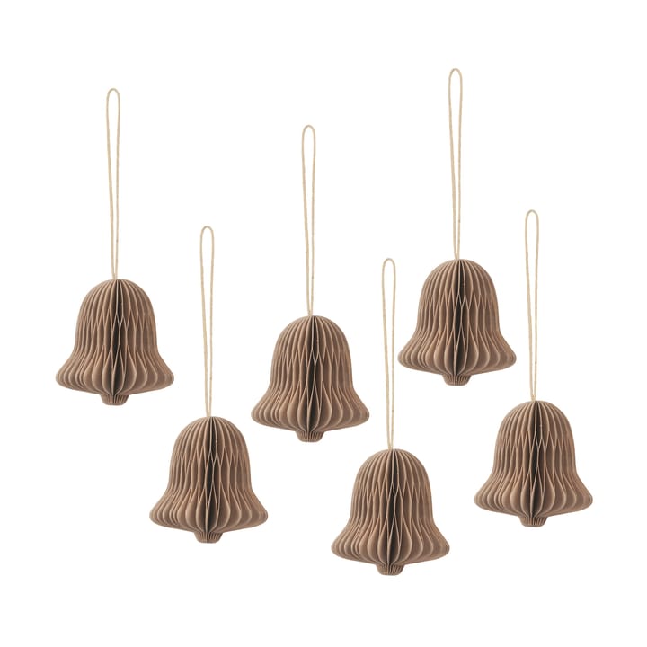 Colgante navideño de campana Chime - Natural brown - Broste Copenhagen