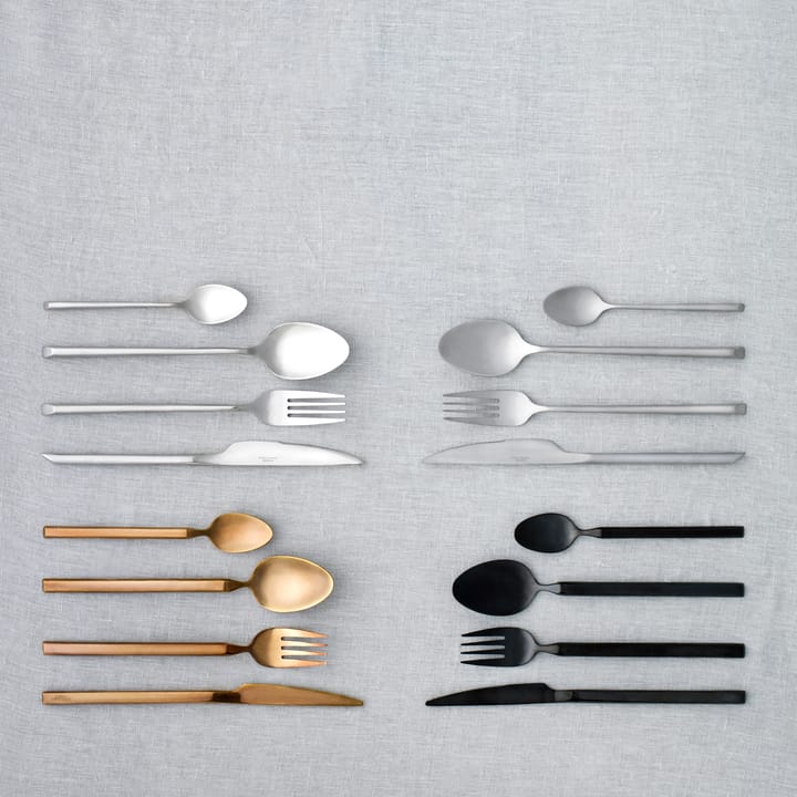 Cubertería Sletten, 16 piezas, acero inoxidable mate Broste Copenhagen