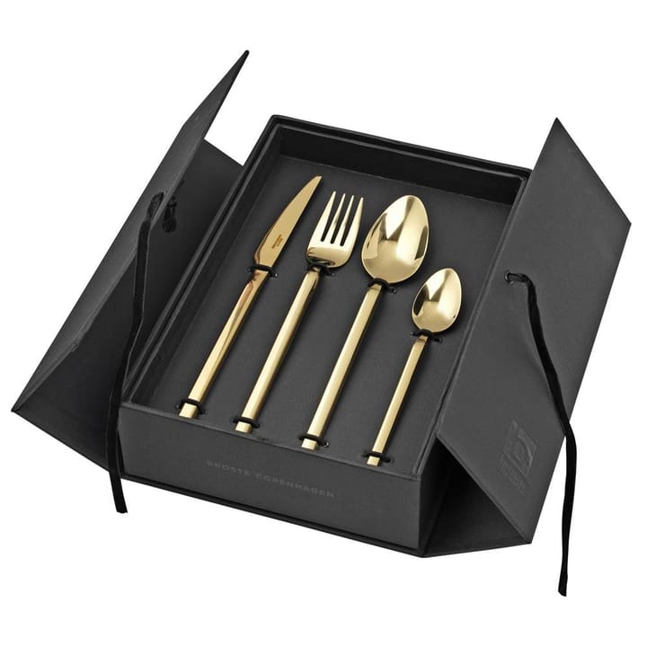 Cubertería Tvis, 16 piezas, dorado Broste Copenhagen