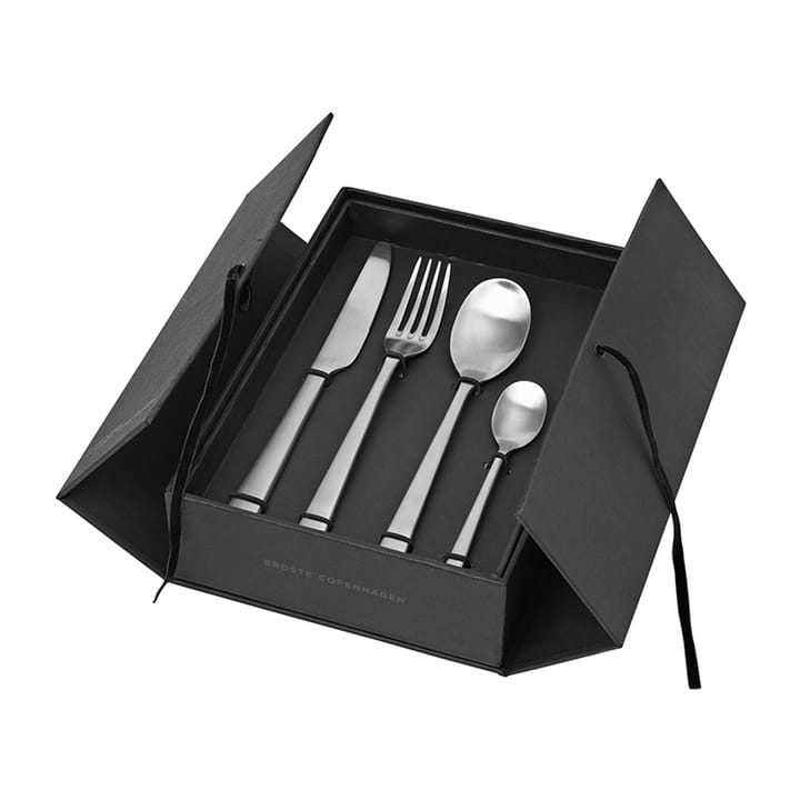 Cubiertos Hune 16 piezas, Brushed satin Broste Copenhagen