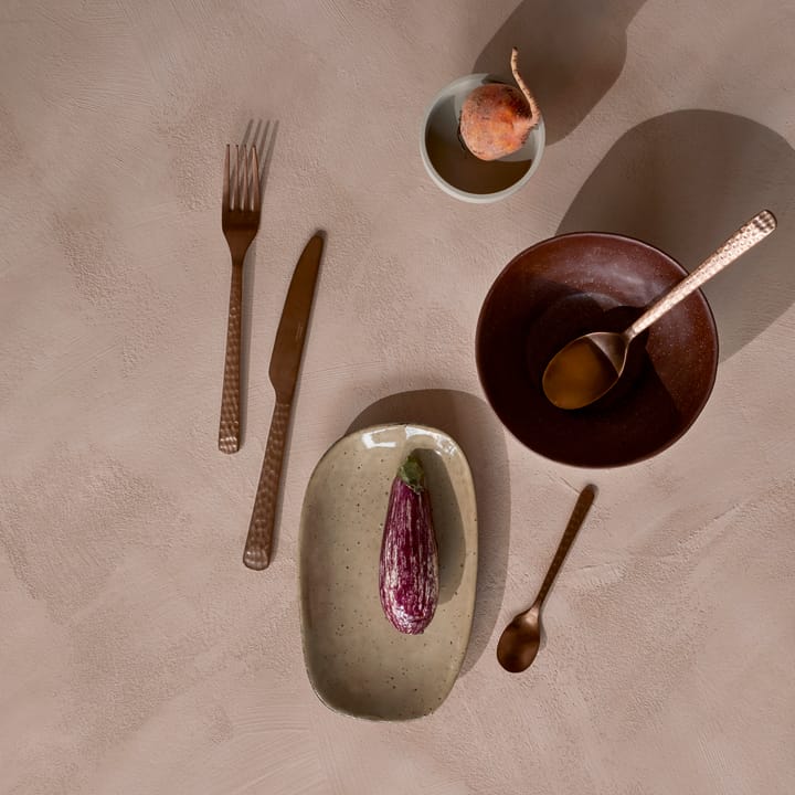 Cubiertos Hune 16 piezas, Copper hammered Broste Copenhagen