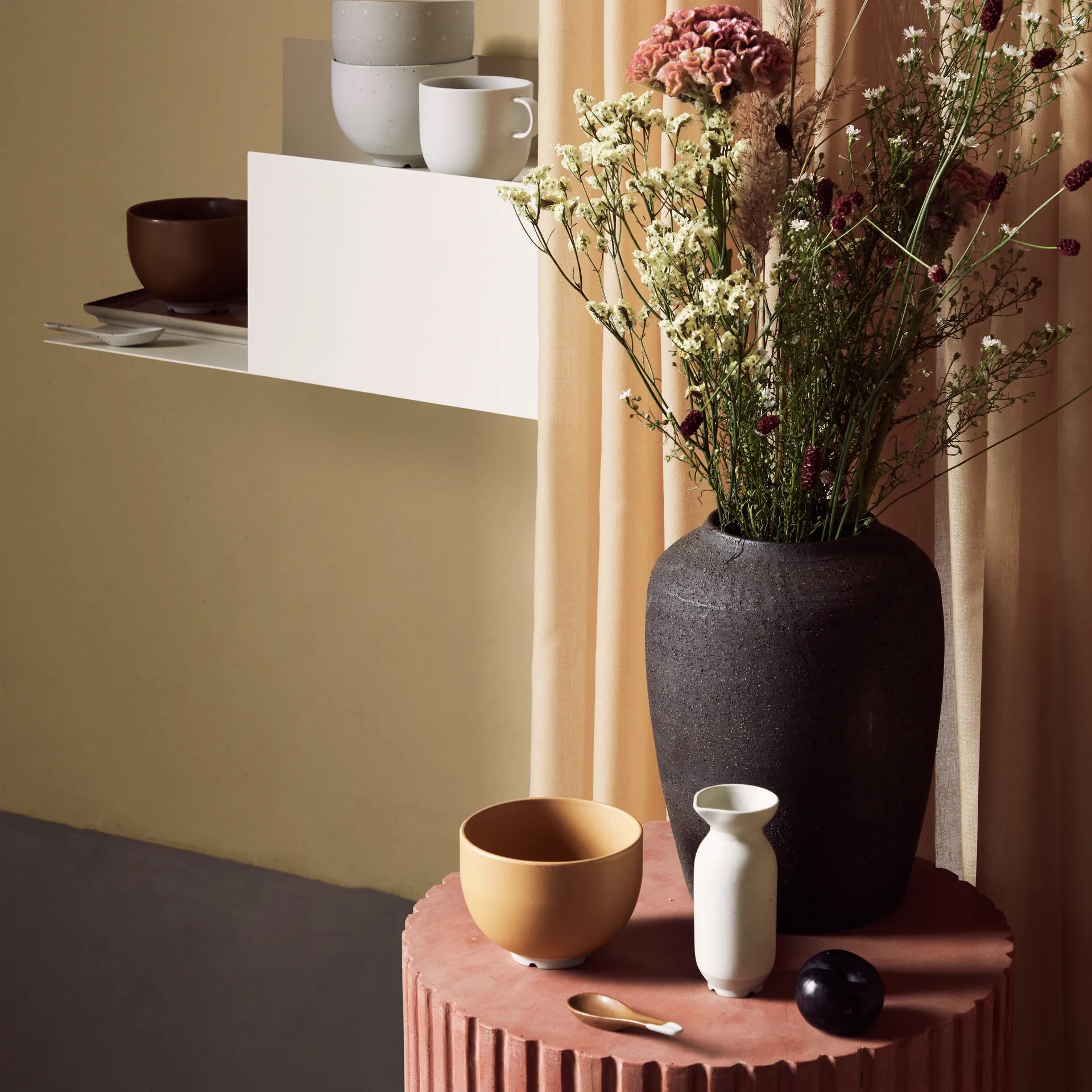 Cucharilla de té Eli 9,2 cm, Caramel brown Broste Copenhagen