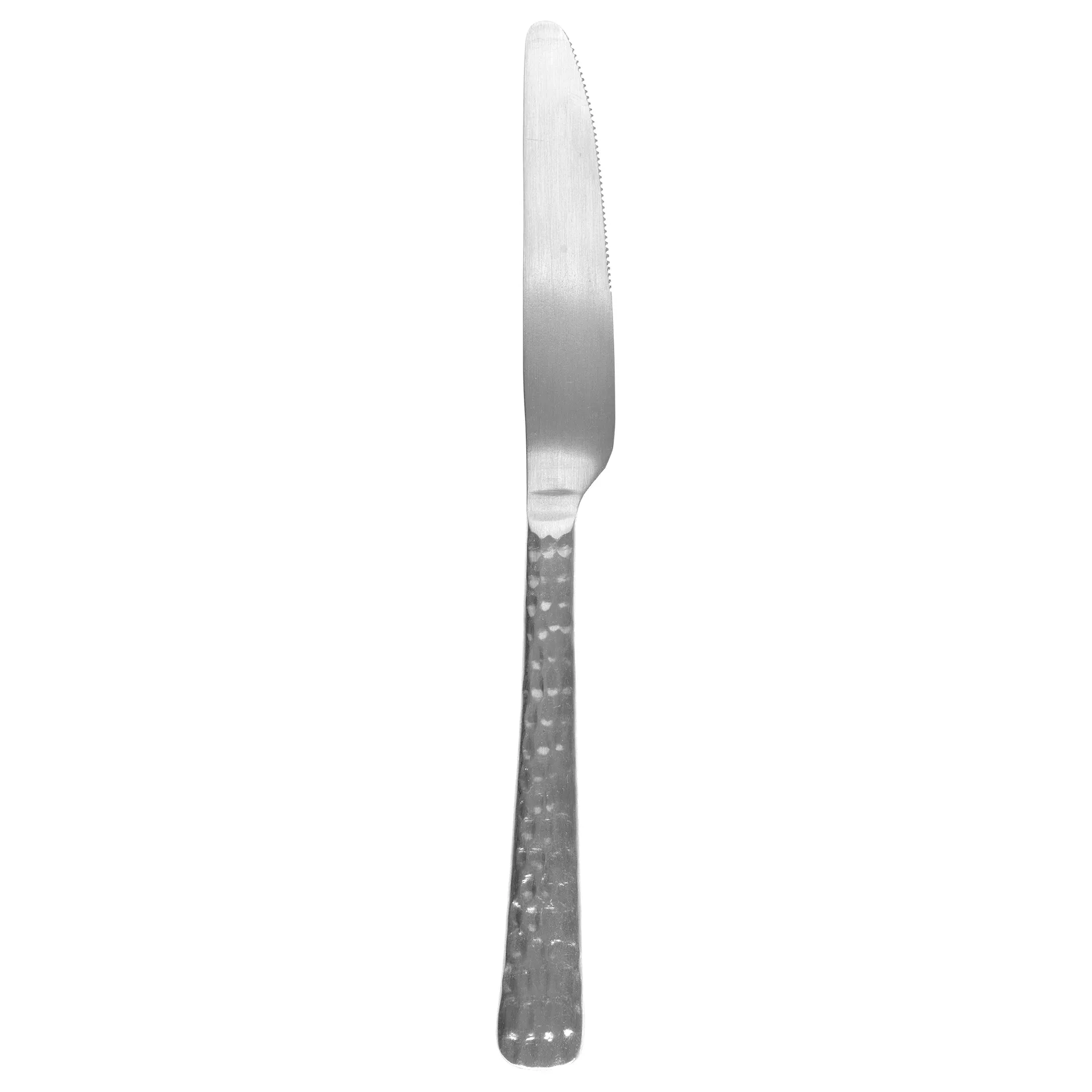 Cuchillo de mesa Hune, Brushed satin hammered Broste Copenhagen