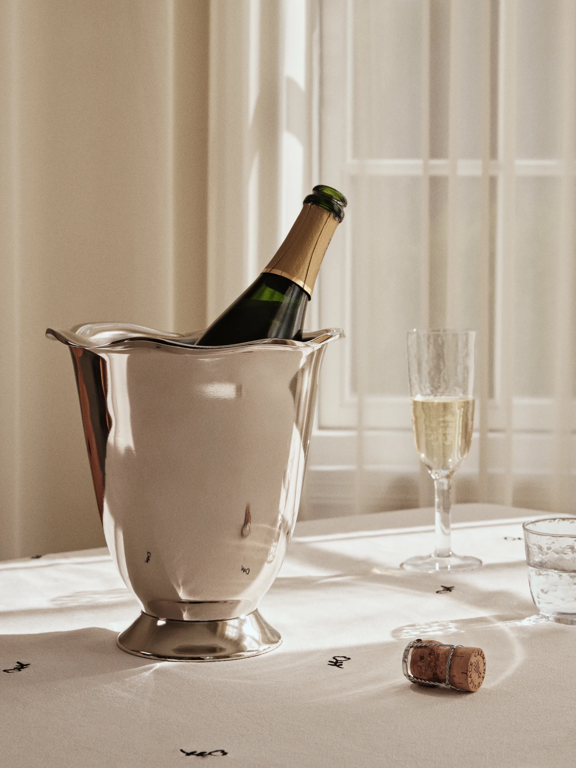 Enfriador de botellas Beatrice Ø23x23 cm, Aluminio Broste Copenhagen