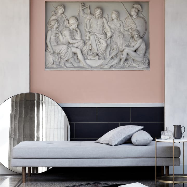 Espejo de color negro Complete, Ø80 cm Broste Copenhagen