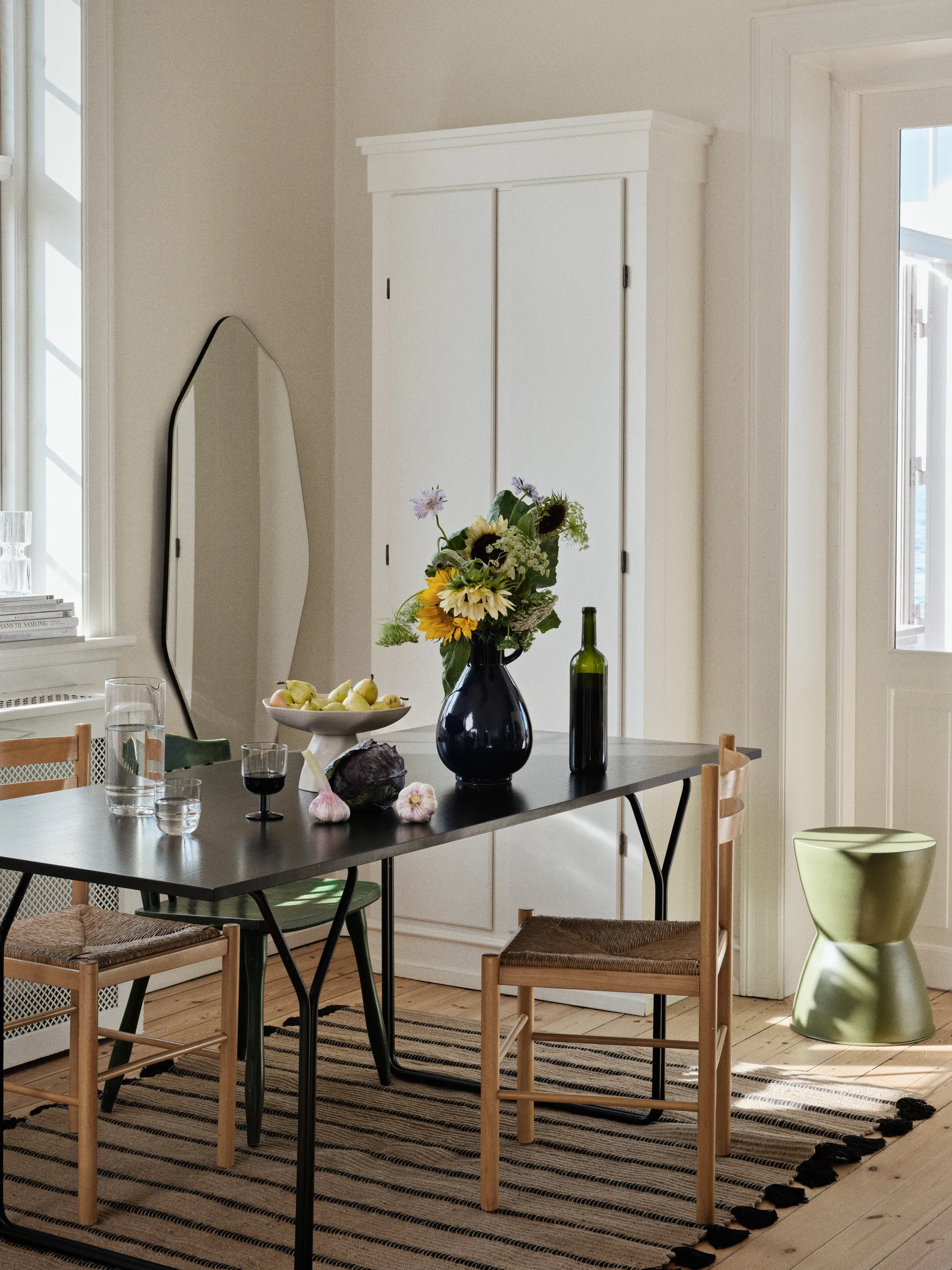 Espejo de pared Ruby 120x60 cm, Clear-black Broste Copenhagen