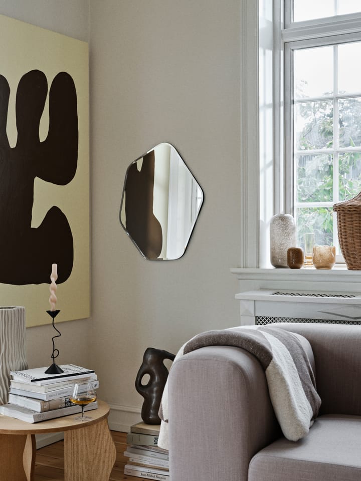 Espejo de pared Ruby 60x50 cm, Clear-black Broste Copenhagen